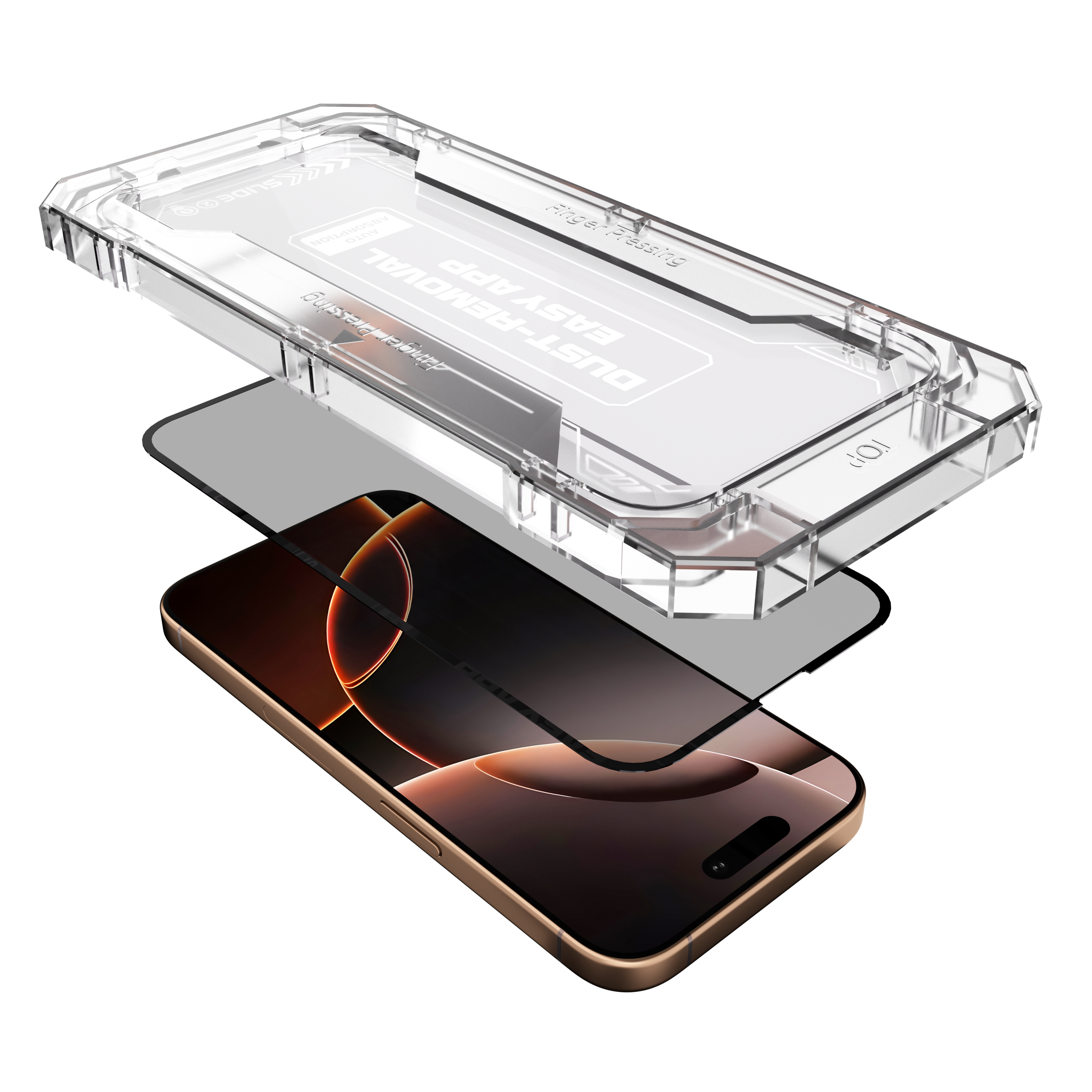 Folie de protecție pentru ecran NOA Privacy din sticlă pentru iPhone 16 Pro Max