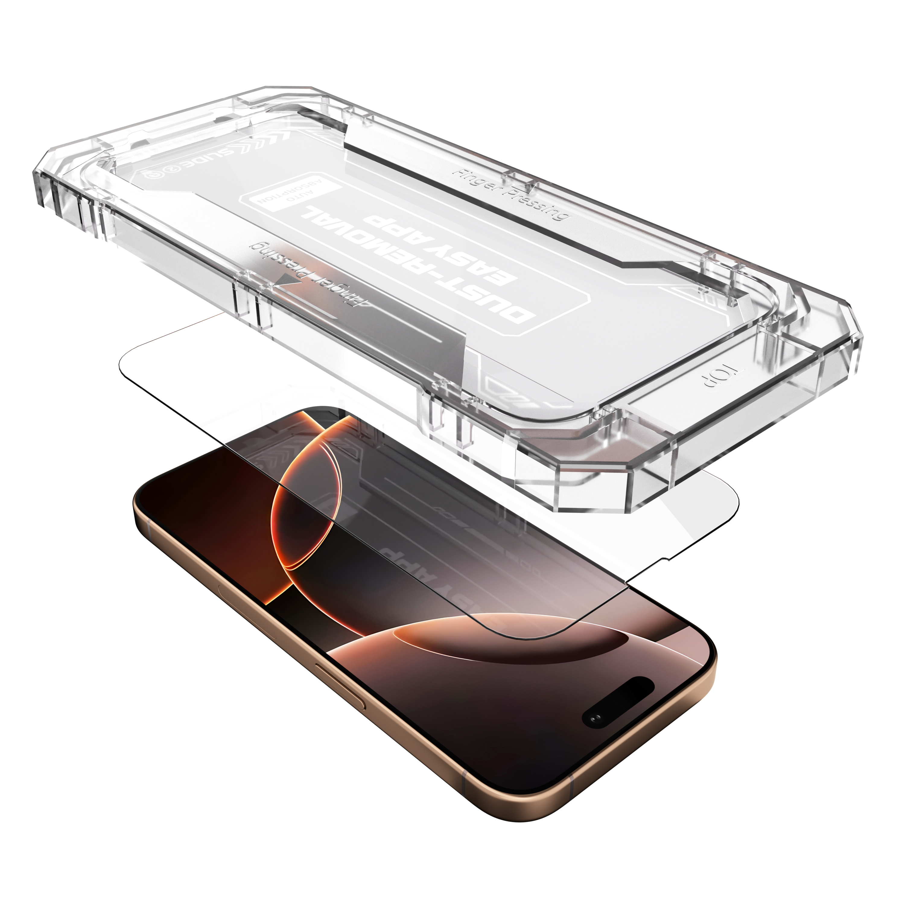 Folie de protecție din sticlă securizată NOA pentru iPhone 16 Pro Max