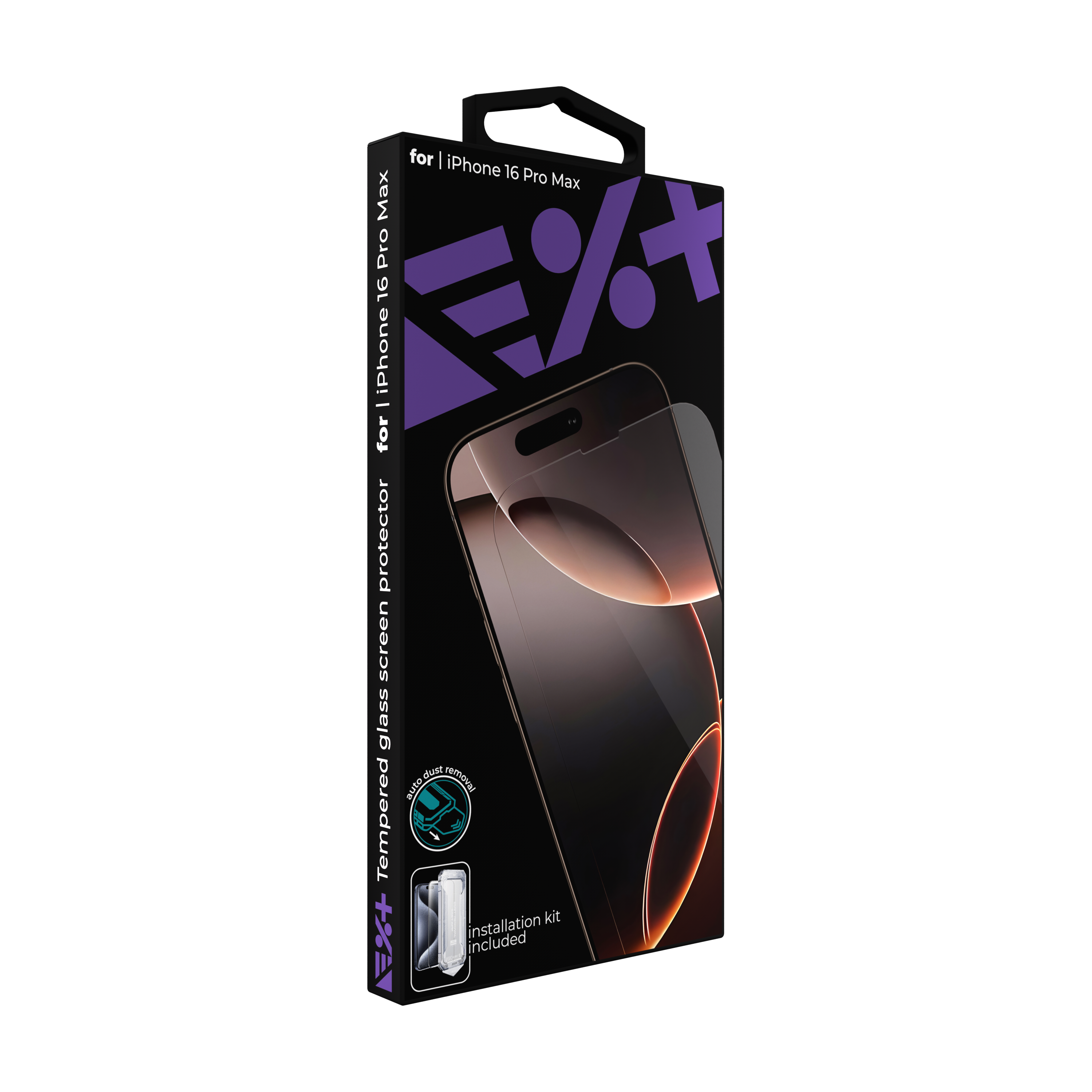 Folie de protecție din sticlă securizată NOA pentru iPhone 16 Pro Max