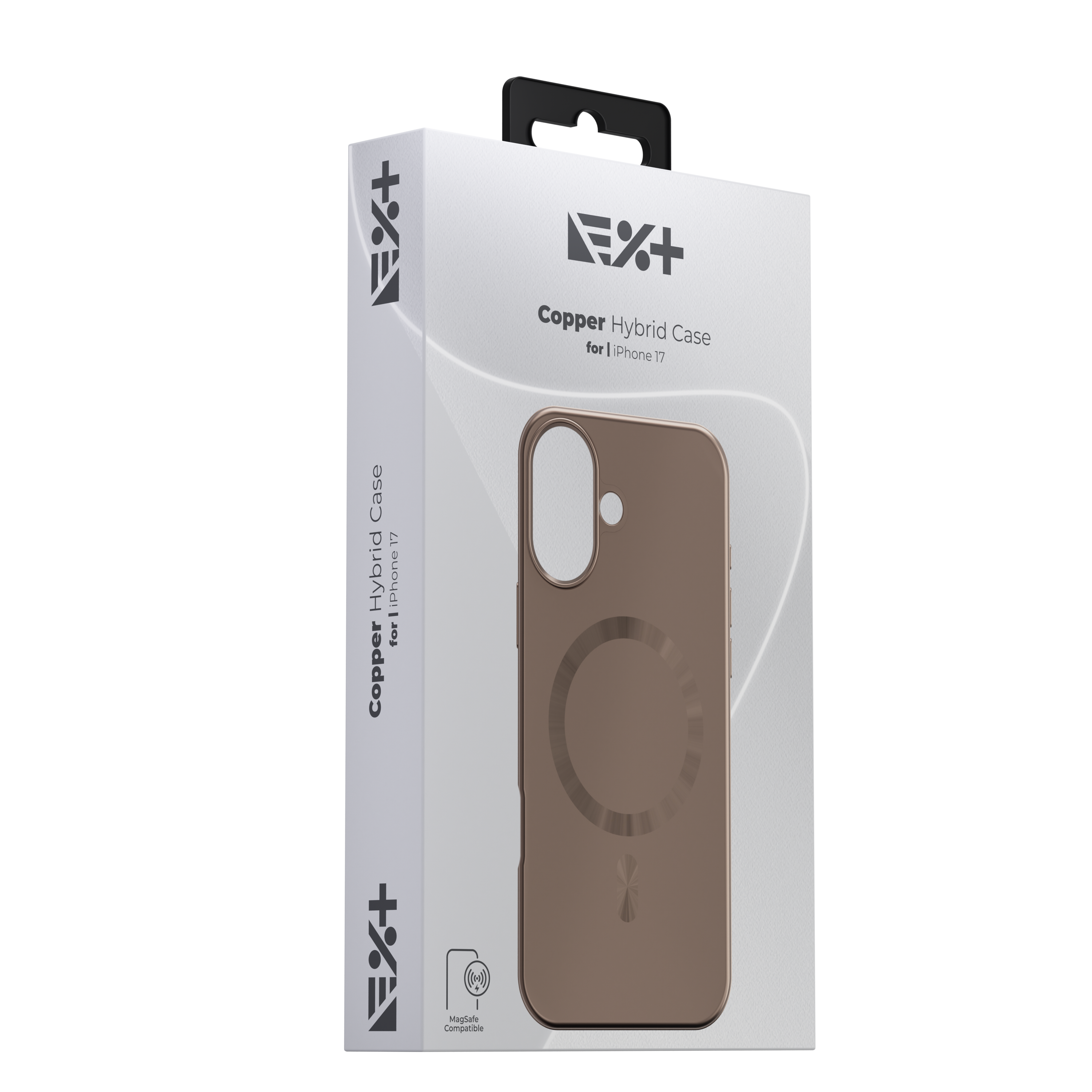 Husă de protecție NOA Hybrid compatibilă MagSafe pentru iPhone 17, Cupru