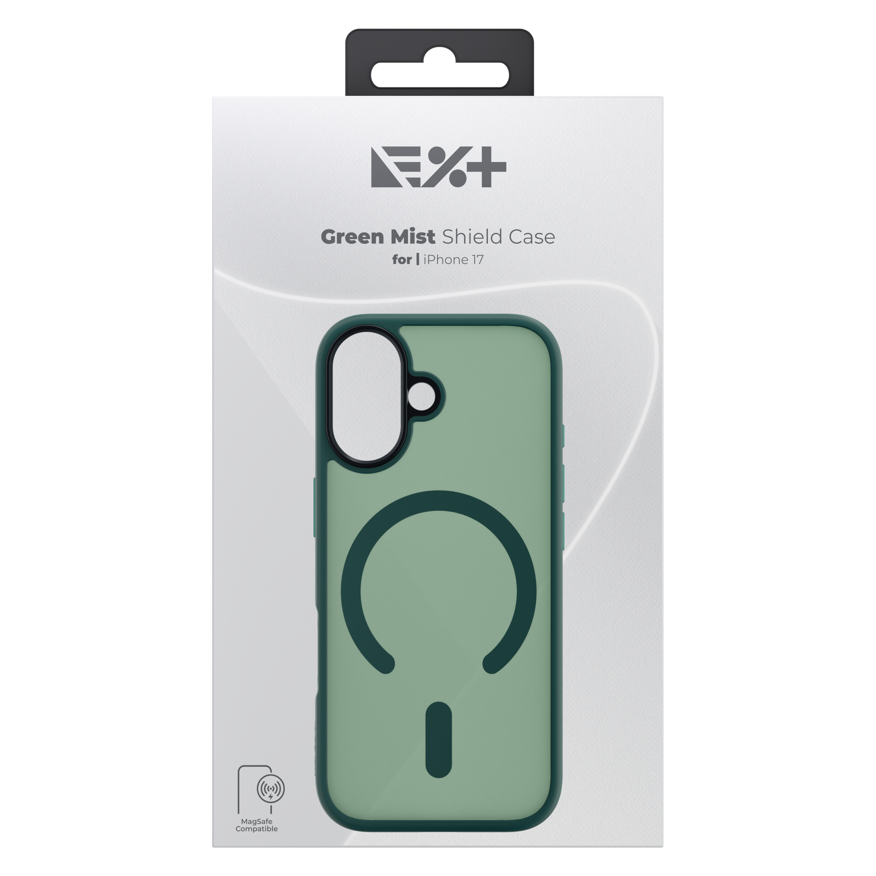 Husa de protectie NOA Mist Shield, compatibila Magsafe, pentru Iphone 17, Verde
