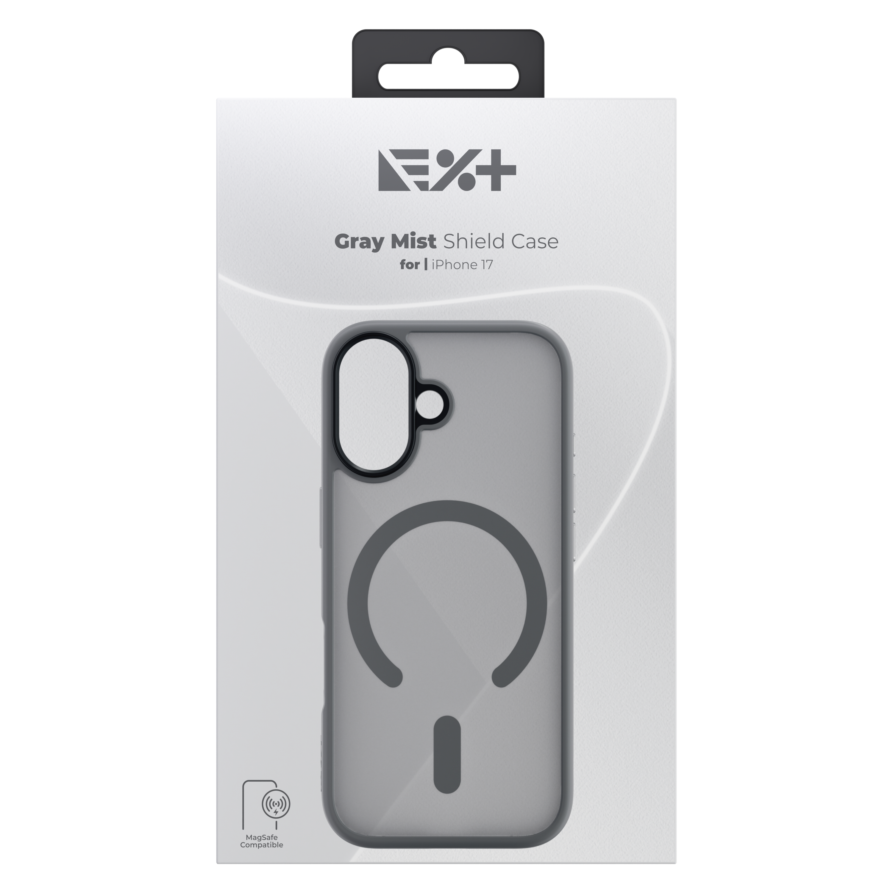 Husa de protectie NOA Mist Shield, compatibila Magsafe, pentru Iphone 17, Gri
