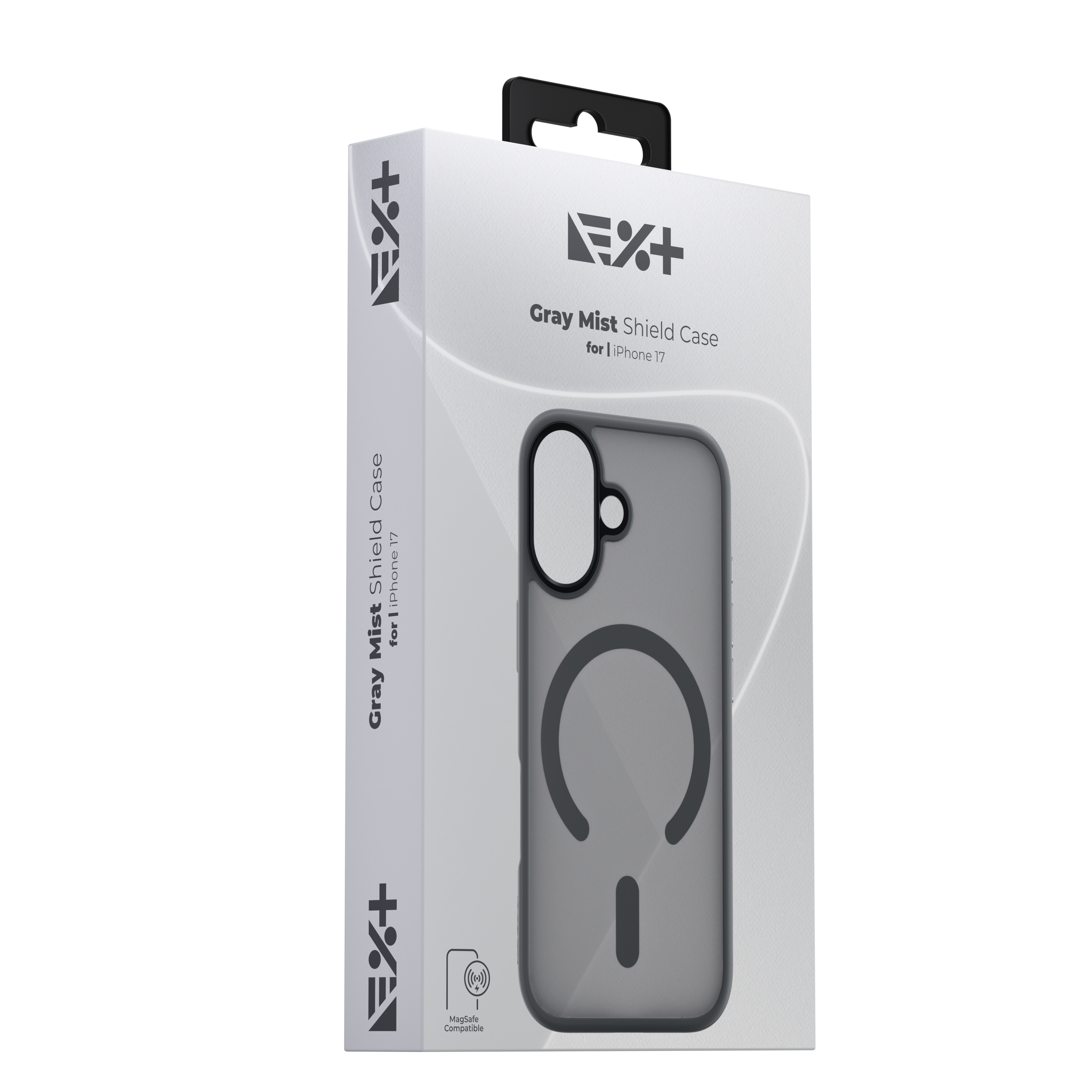 Husa de protectie NOA Mist Shield, compatibila Magsafe, pentru Iphone 17, Gri
