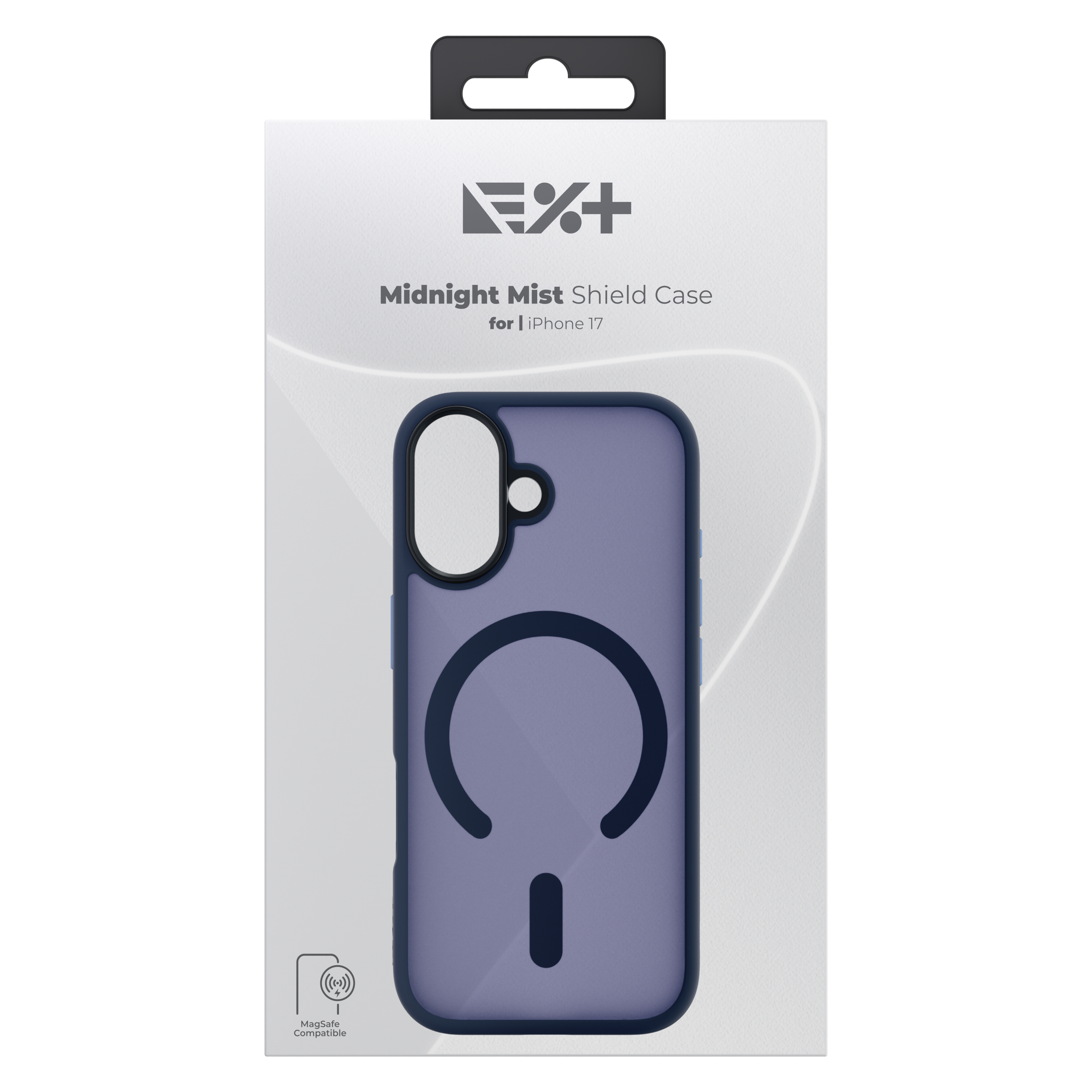 Husa de protecție NOA Mist Shield, compatibilă MagSafe, pentru iPhone 17, Midnight