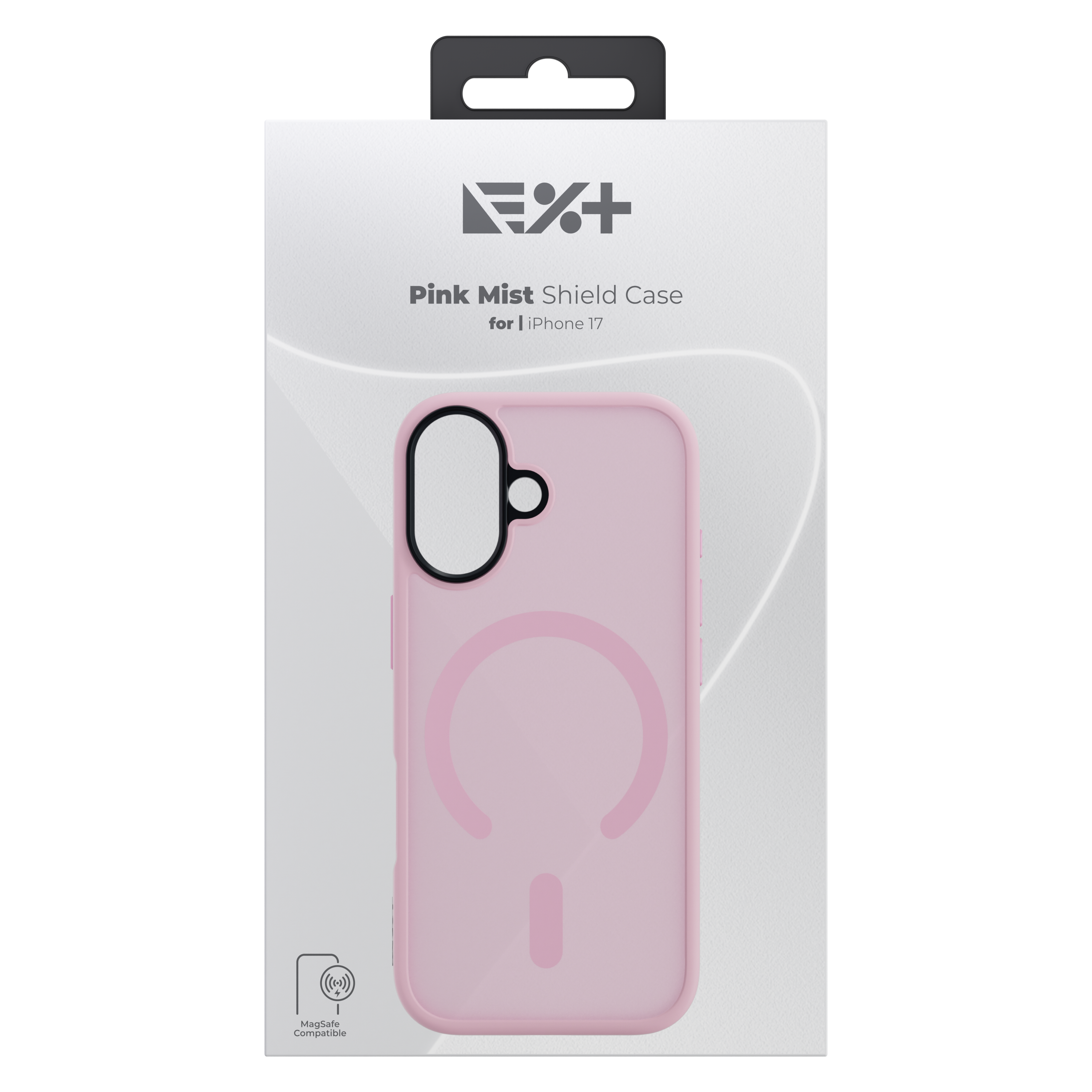 Husă de protecție NOA Mist Shield, compatibilă MagSafe, pentru iPhone 17, Roz