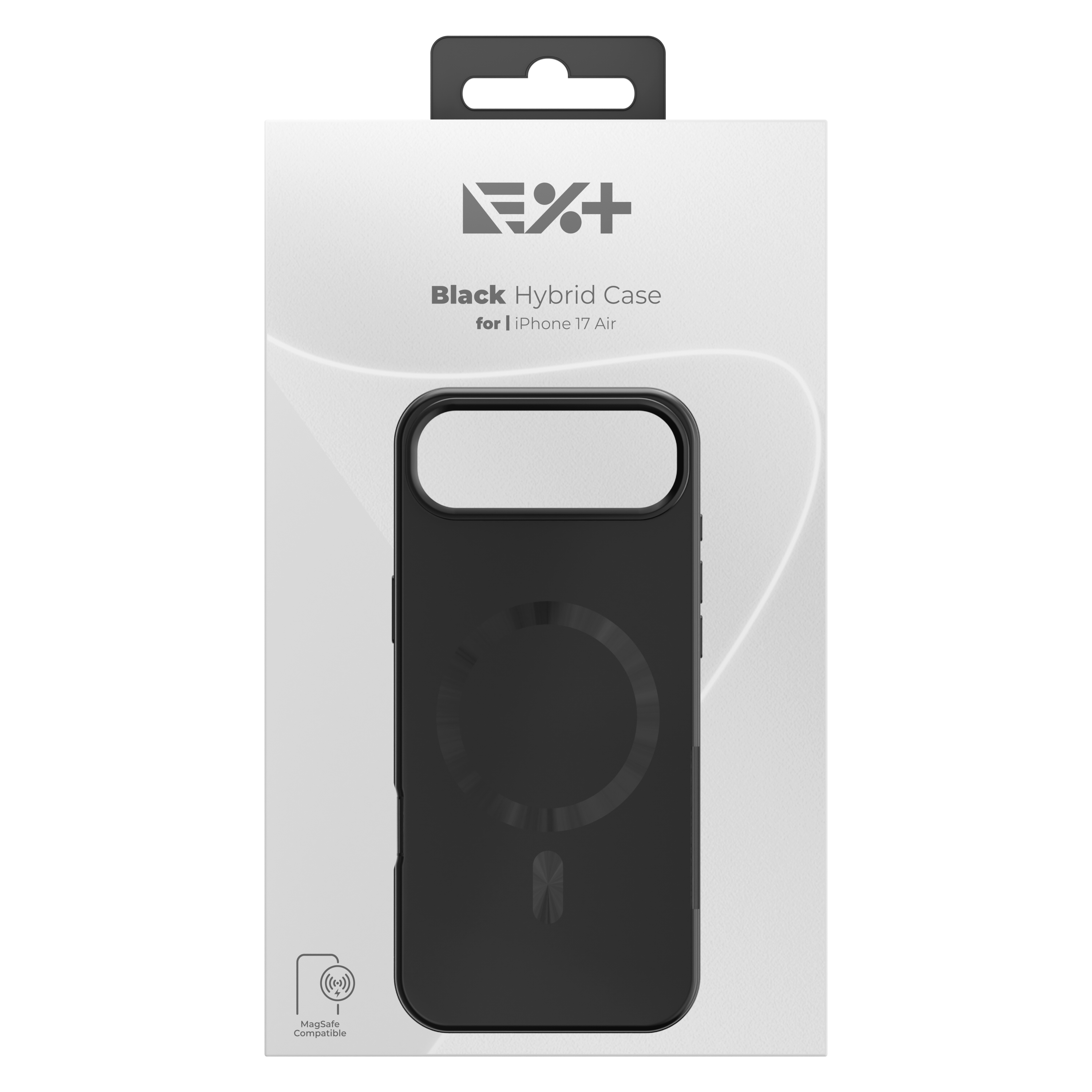 Husă de protecție hibridă NOA compatibilă cu MagSafe pentru iPhone 17 Air, neagră