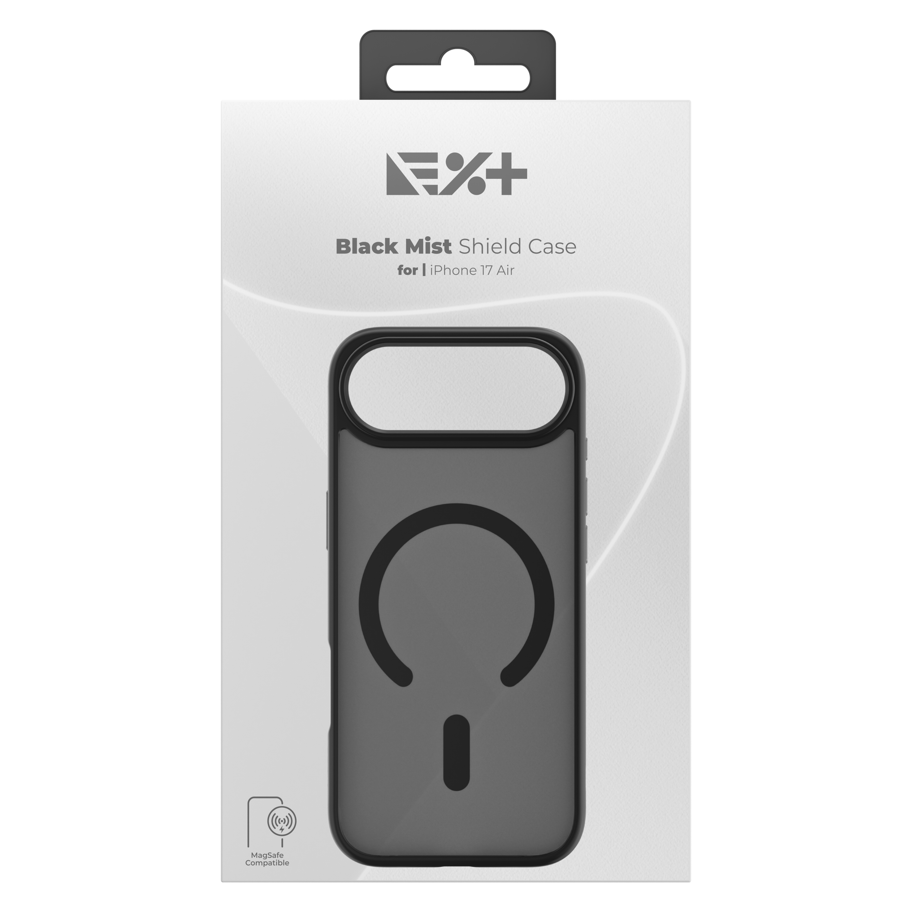 Husă de protecție NOA Mist Shield, compatibilă MagSafe, pentru iPhone 17, Neagră