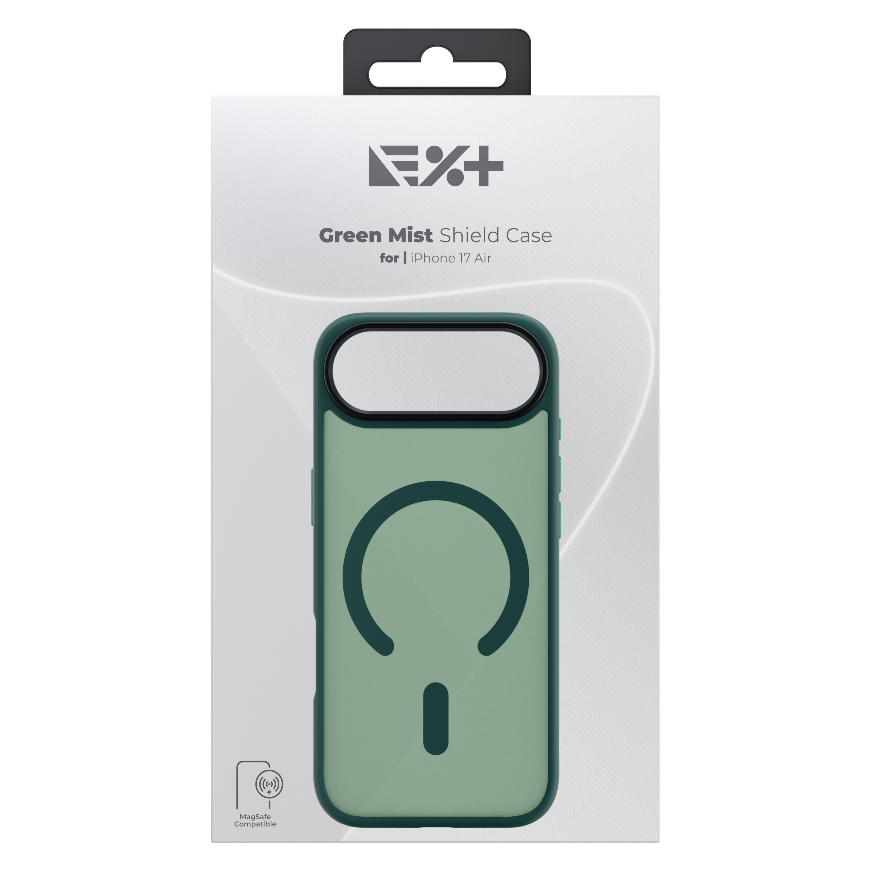 Husă de protecție NOA Mist Shield, compatibilă MagSafe, pentru iPhone 17, verde