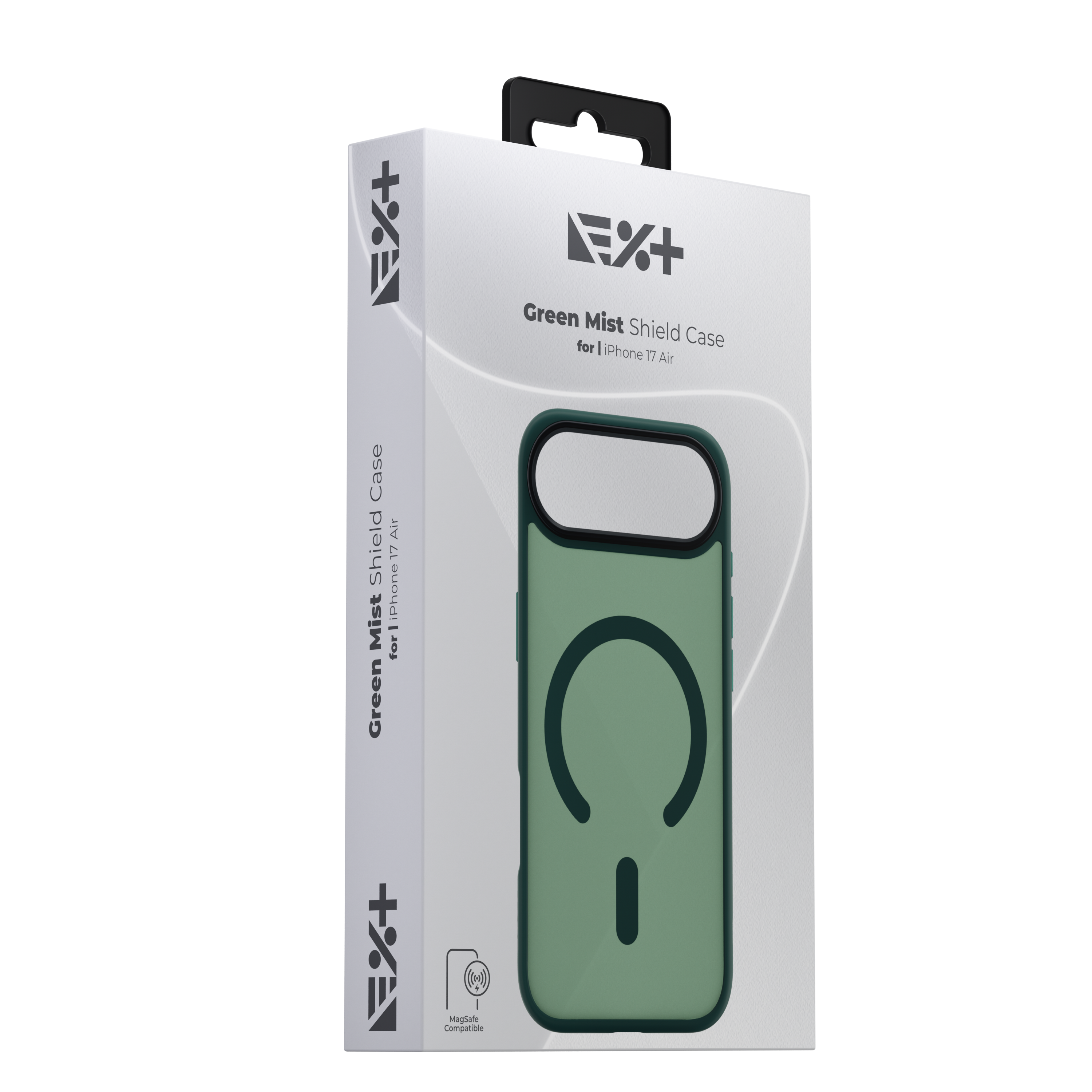 Husă de protecție NOA Mist Shield, compatibilă MagSafe, pentru iPhone 17, verde