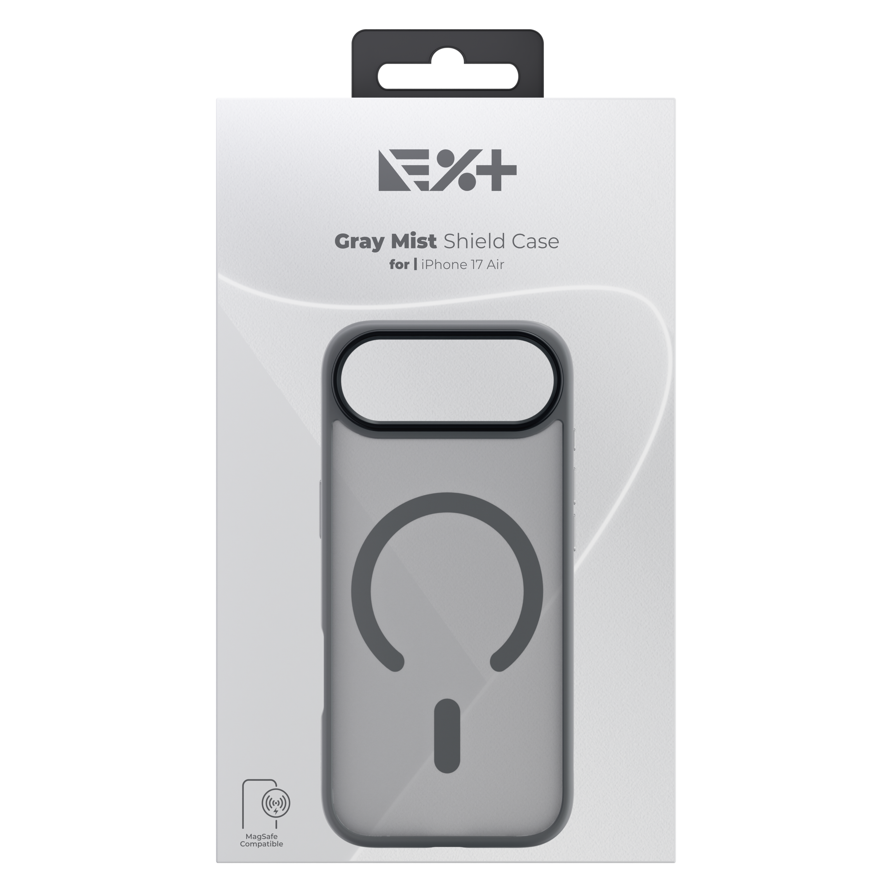 Husă de protecție NOA Mist Shield, compatibilă MagSafe, pentru iPhone 17, Gri