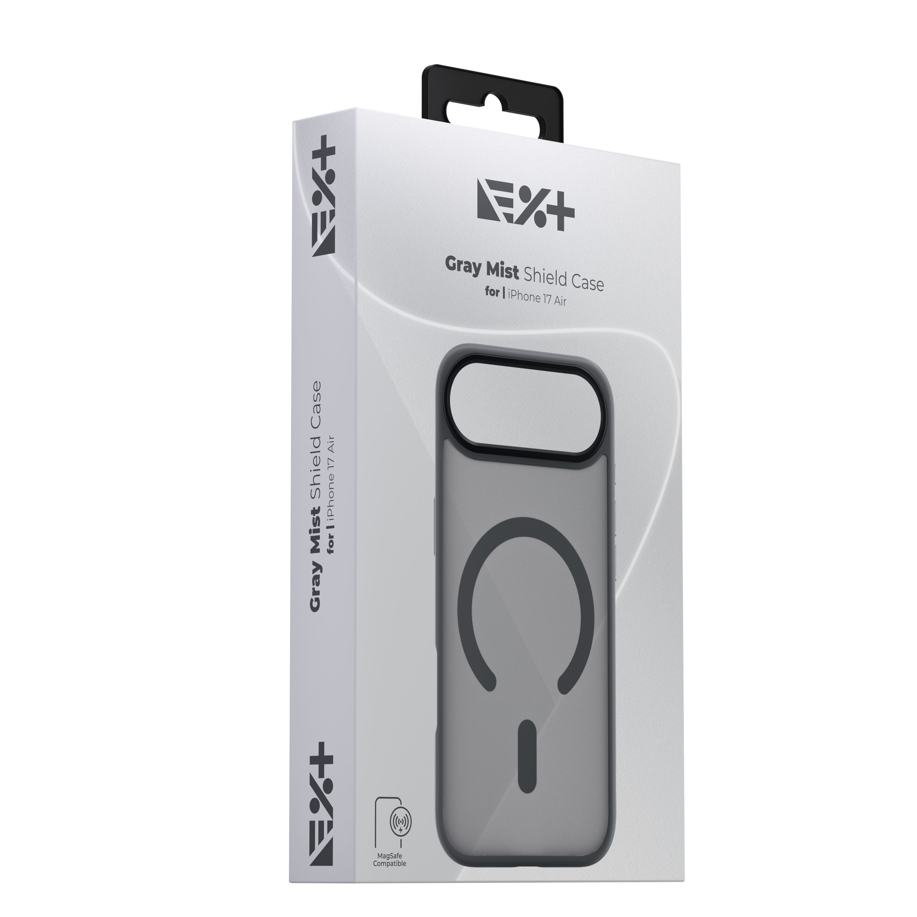 Husă de protecție NOA Mist Shield, compatibilă MagSafe, pentru iPhone 17, Gri