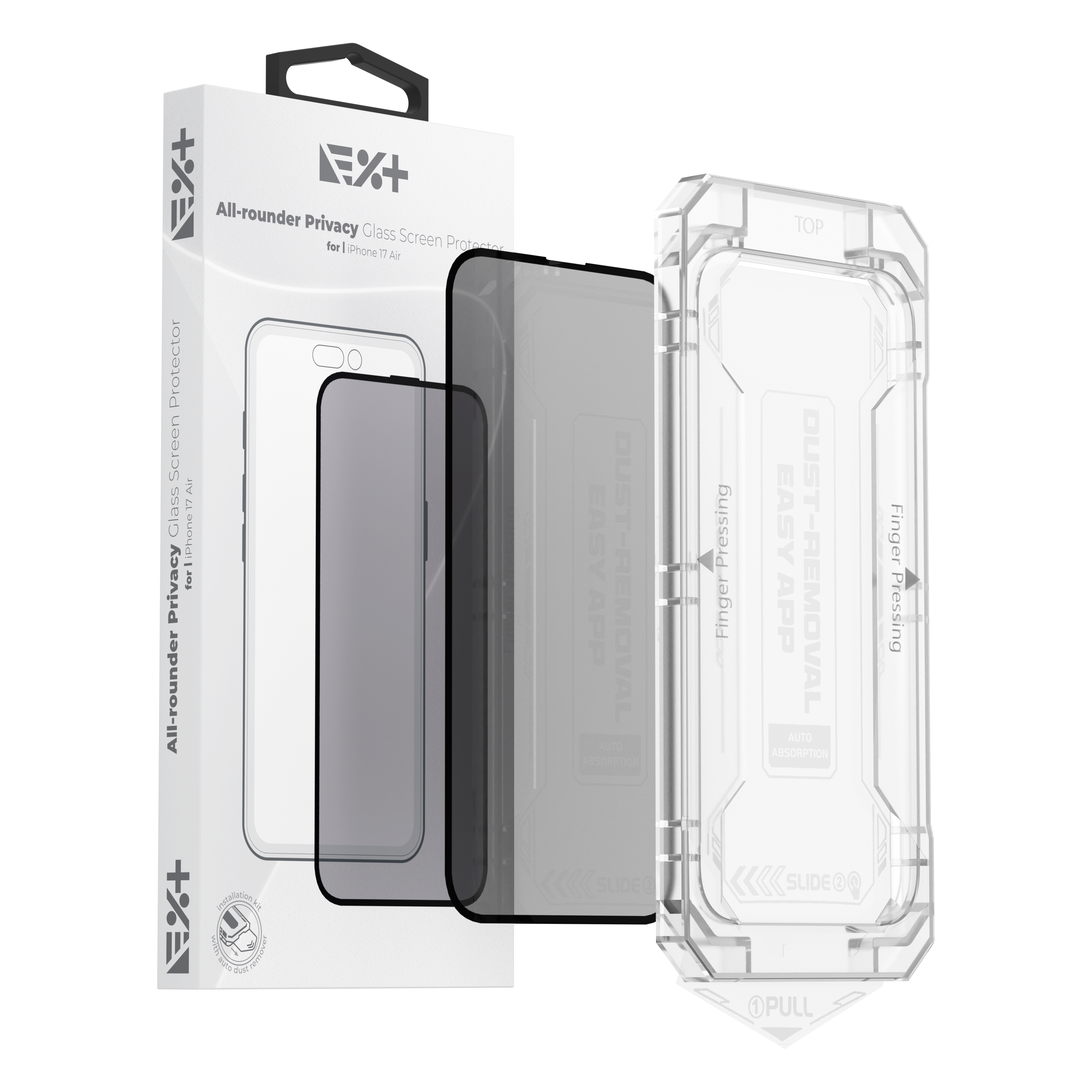 Folie de protecție pentru confidențialitate integrală NOA din sticlă pentru iPhone 17 Air