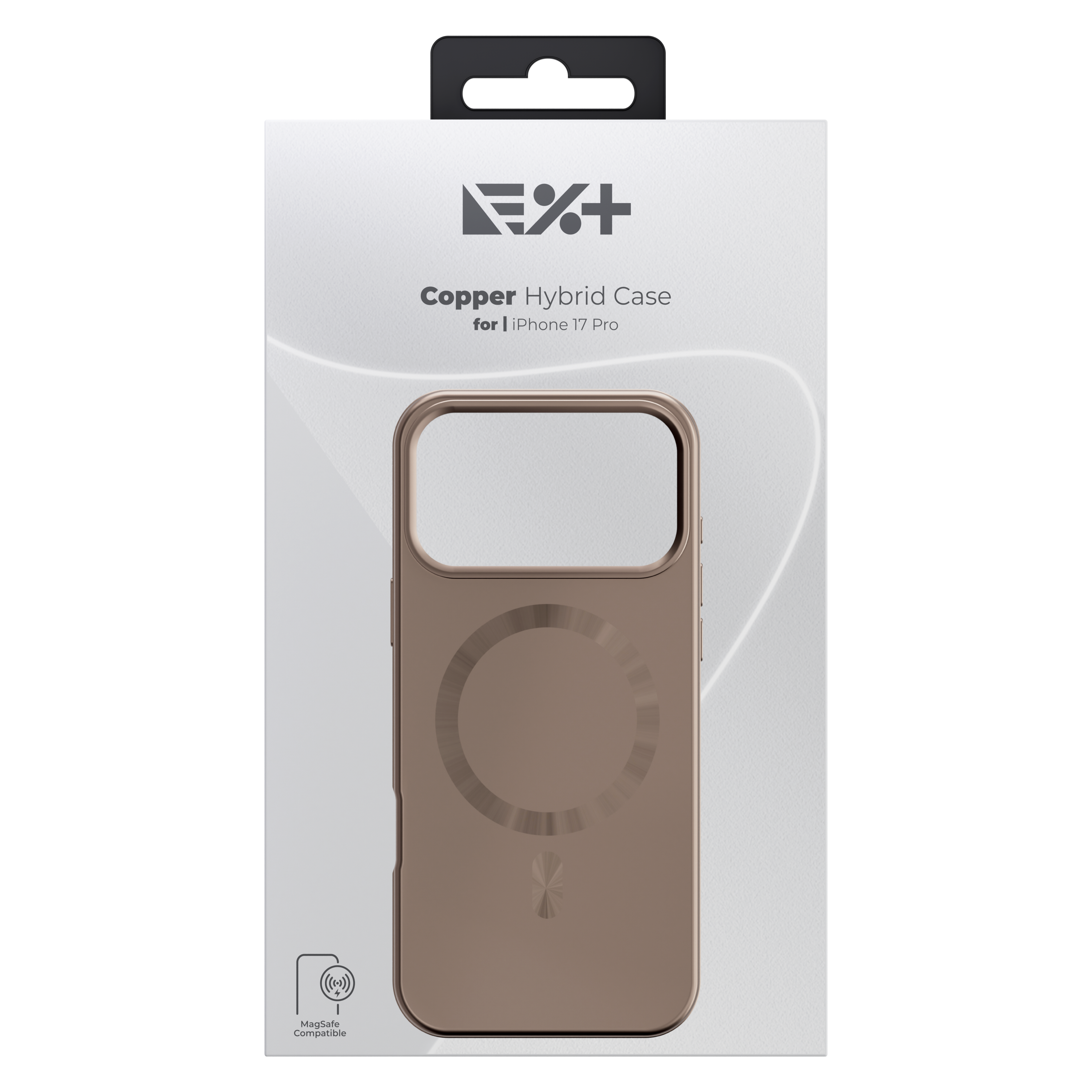 Husă de protecție NOA Hybrid compatibilă MagSafe pentru Iphone 17 Pro, Copper