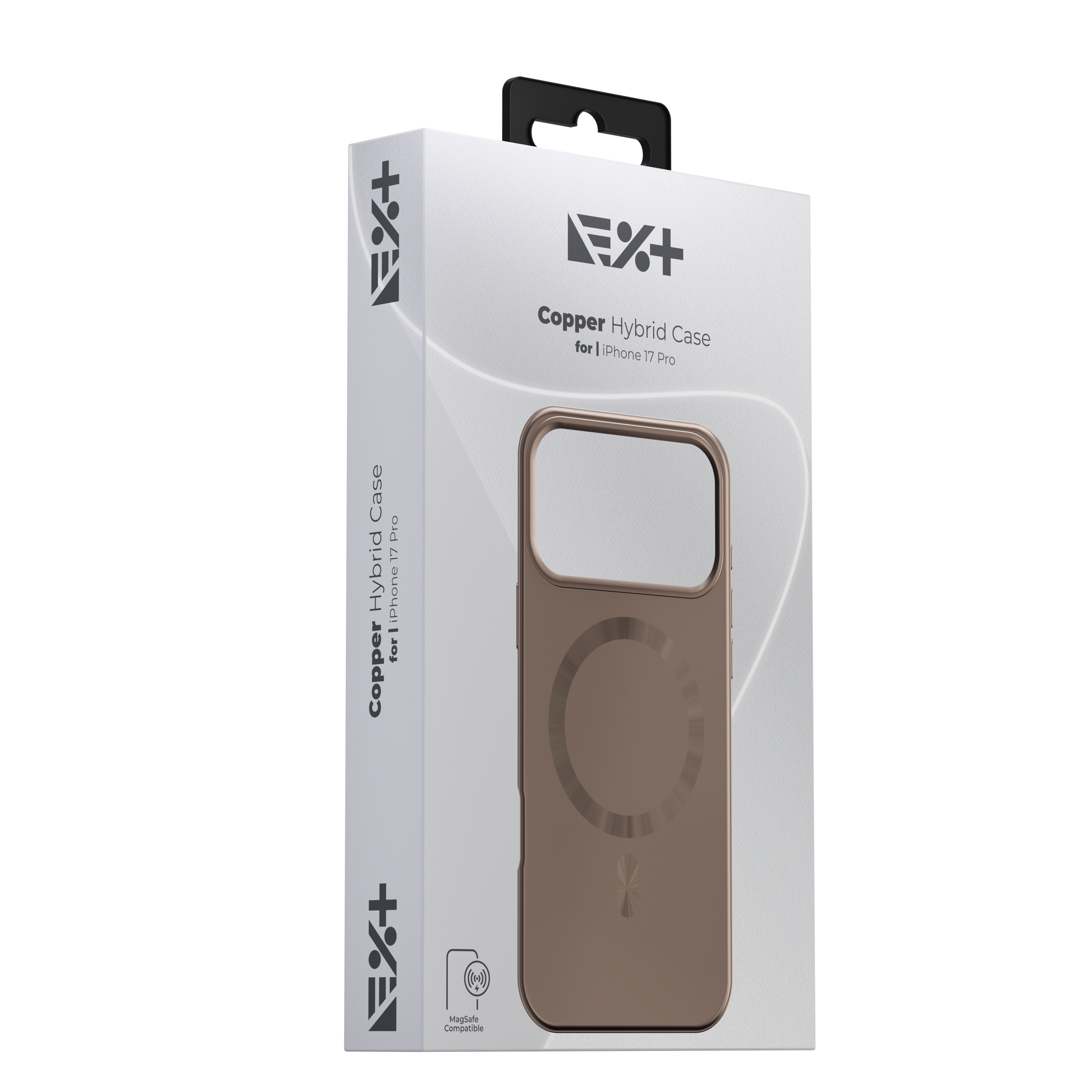 Husă de protecție NOA Hybrid compatibilă MagSafe pentru Iphone 17 Pro, Copper