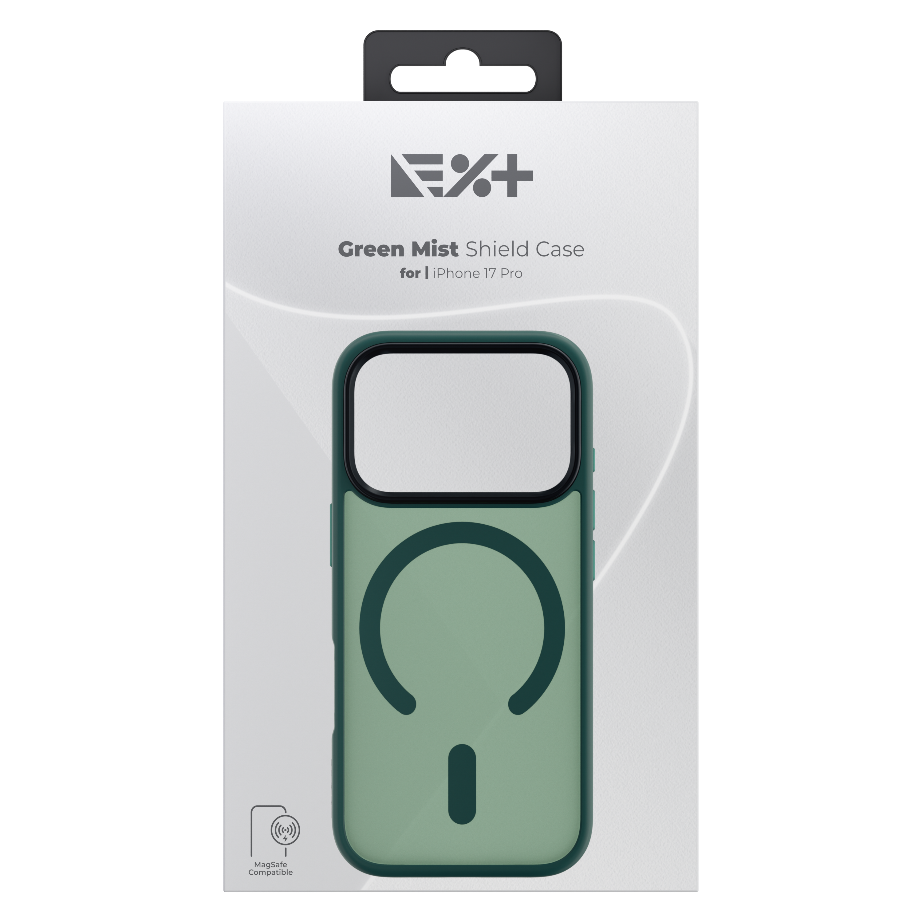 Carcasă de protecție NOA Mist Shield, compatibilă Magsafe, pentru Iphone 17 Pro, verde