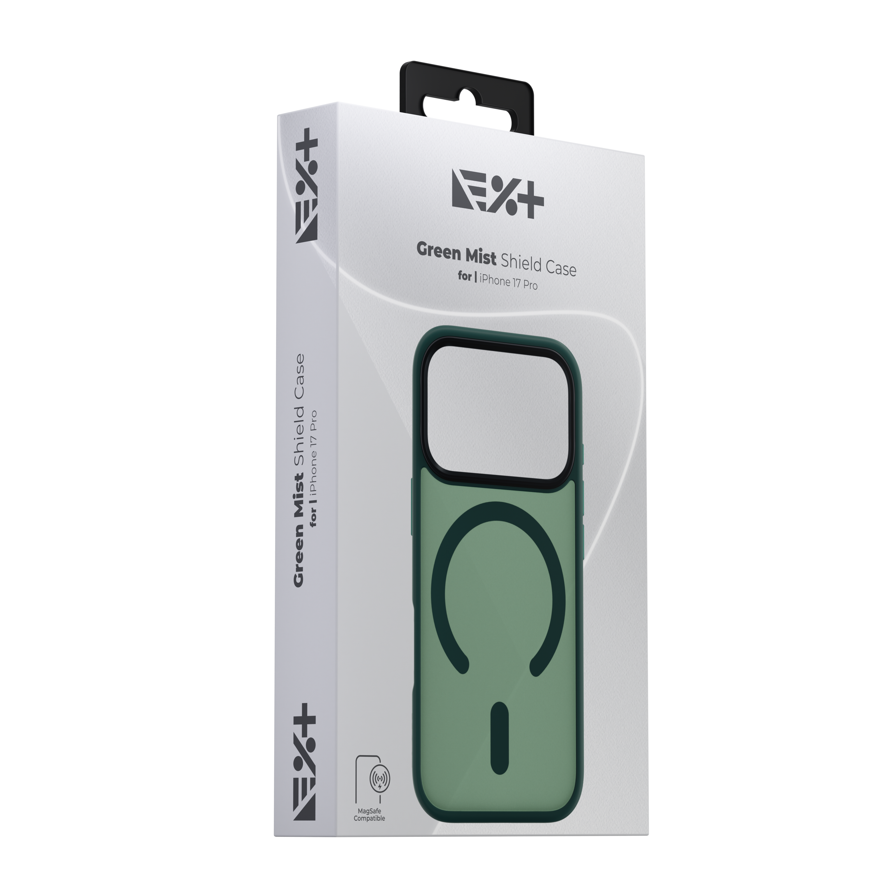Carcasă de protecție NOA Mist Shield, compatibilă Magsafe, pentru Iphone 17 Pro, verde
