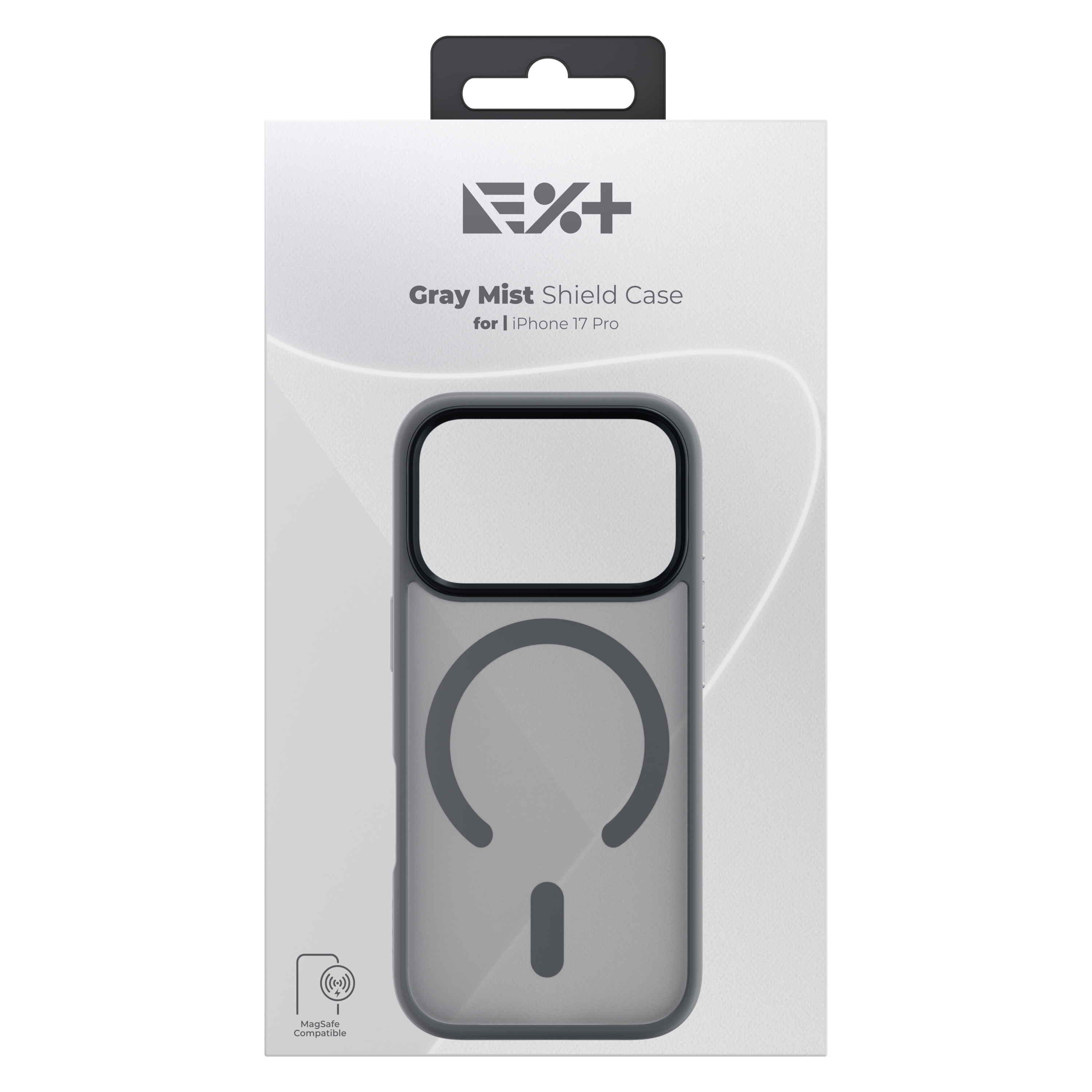 Husa de protecție NOA Mist Shield, compatibilă MagSafe, pentru iPhone 17 Pro, Gri