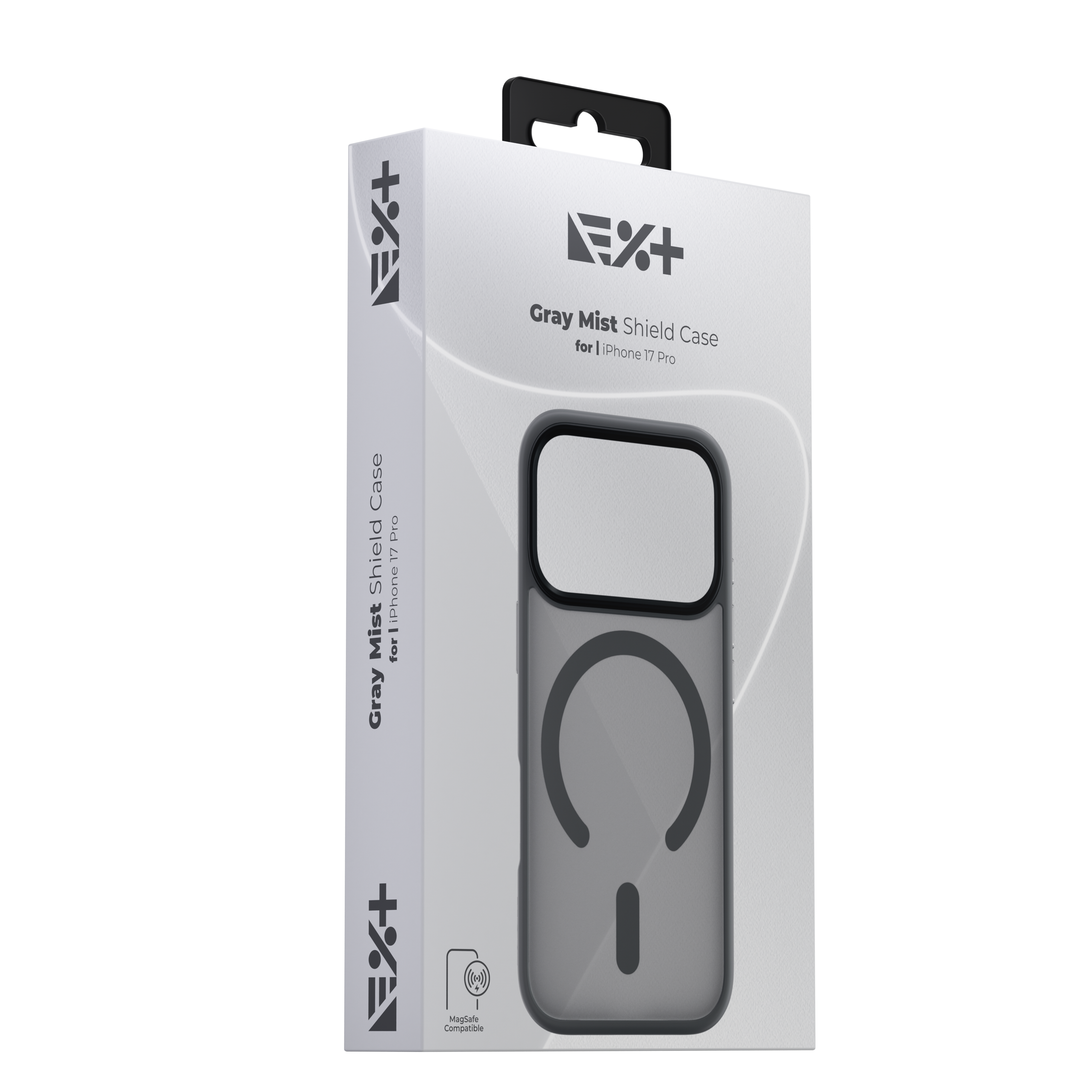 Husa de protecție NOA Mist Shield, compatibilă MagSafe, pentru iPhone 17 Pro, Gri