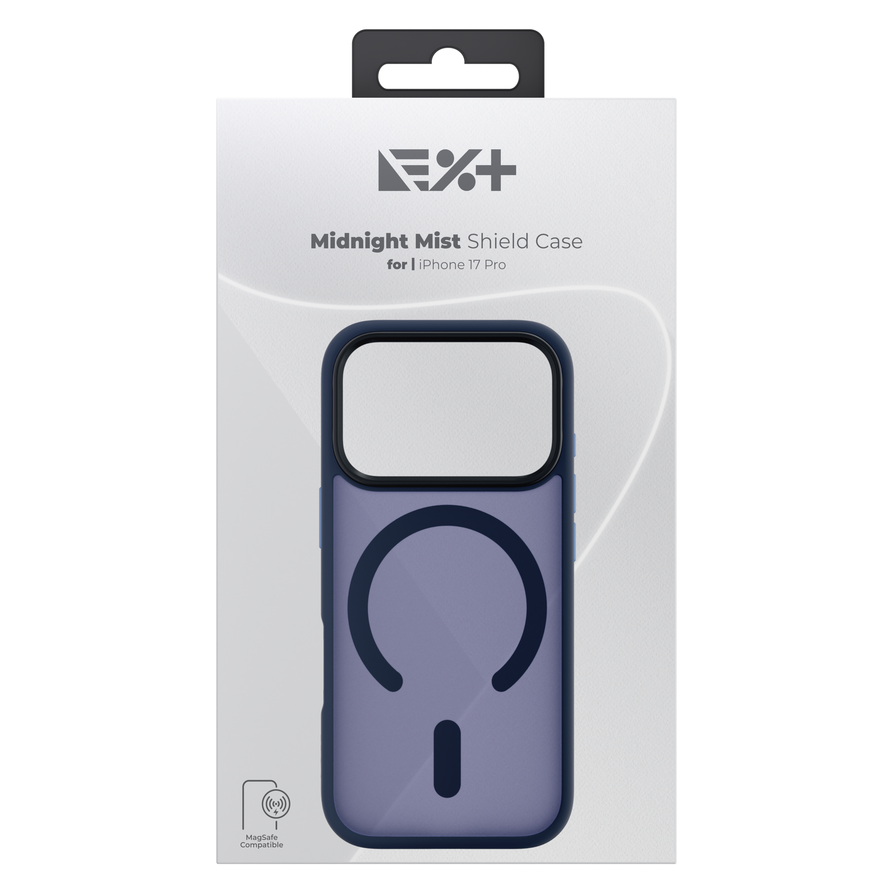 Husa de protecție NOA Mist Shield, compatibilă MagSafe, pentru iPhone 17 Pro, Midnight