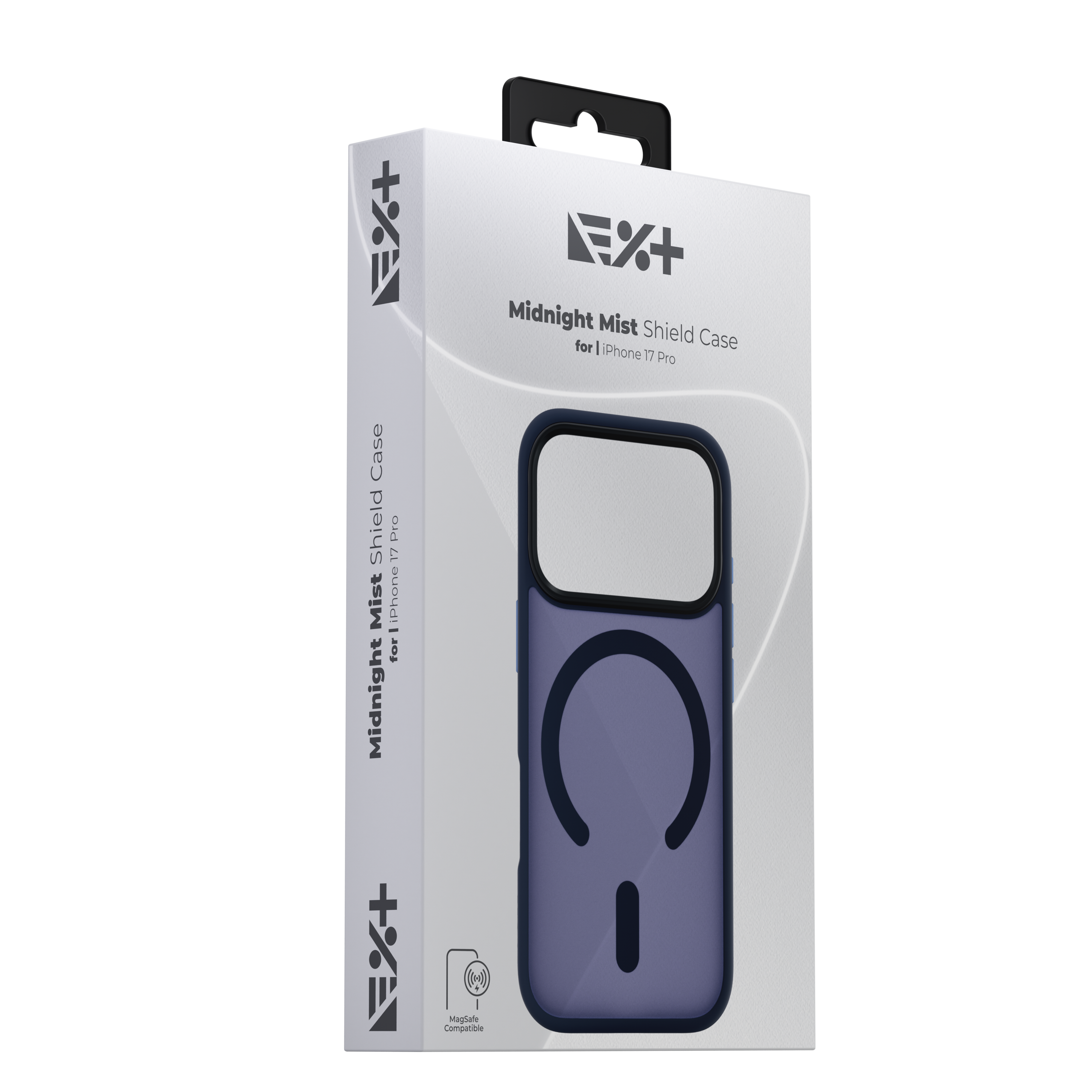 Husa de protecție NOA Mist Shield, compatibilă MagSafe, pentru iPhone 17 Pro, Midnight