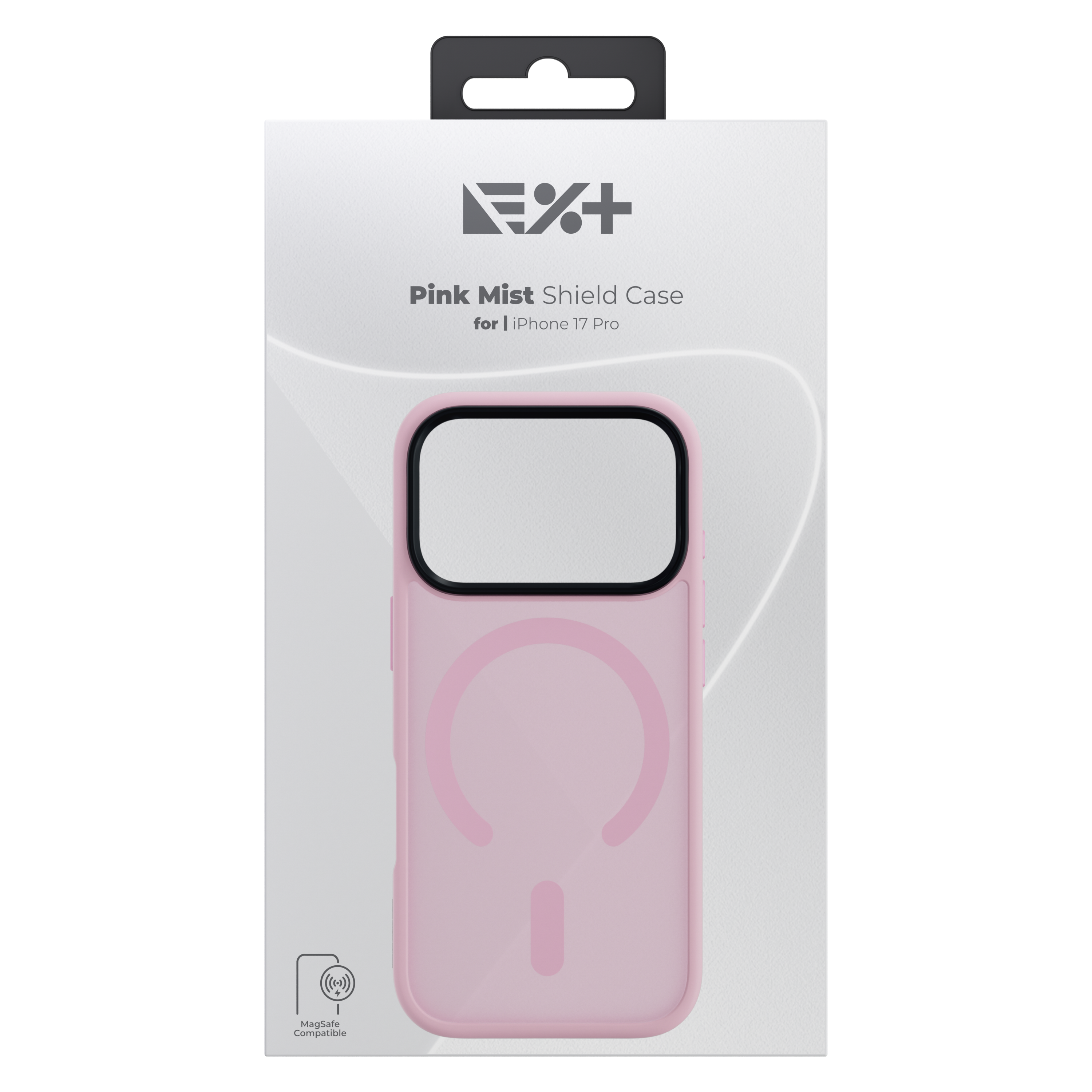 Husă de protecție NOA Mist Shield, compatibilă MagSafe, pentru iPhone 17 Pro, Roz