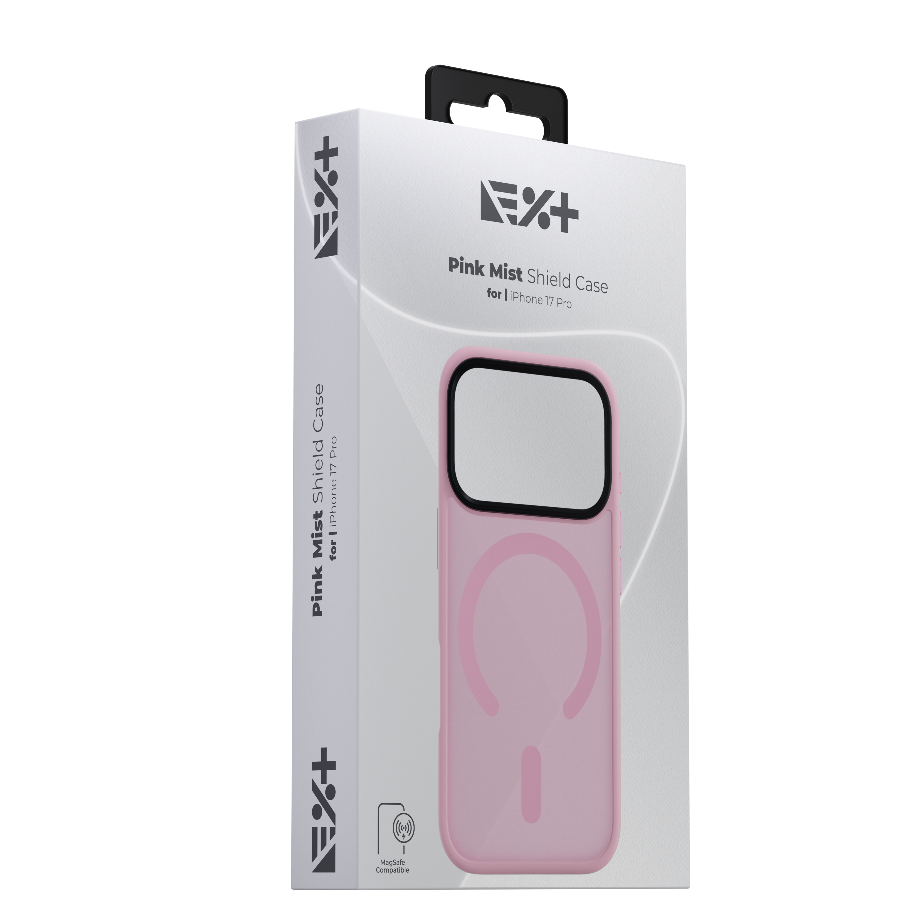 Husă de protecție NOA Mist Shield, compatibilă MagSafe, pentru iPhone 17 Pro, Roz