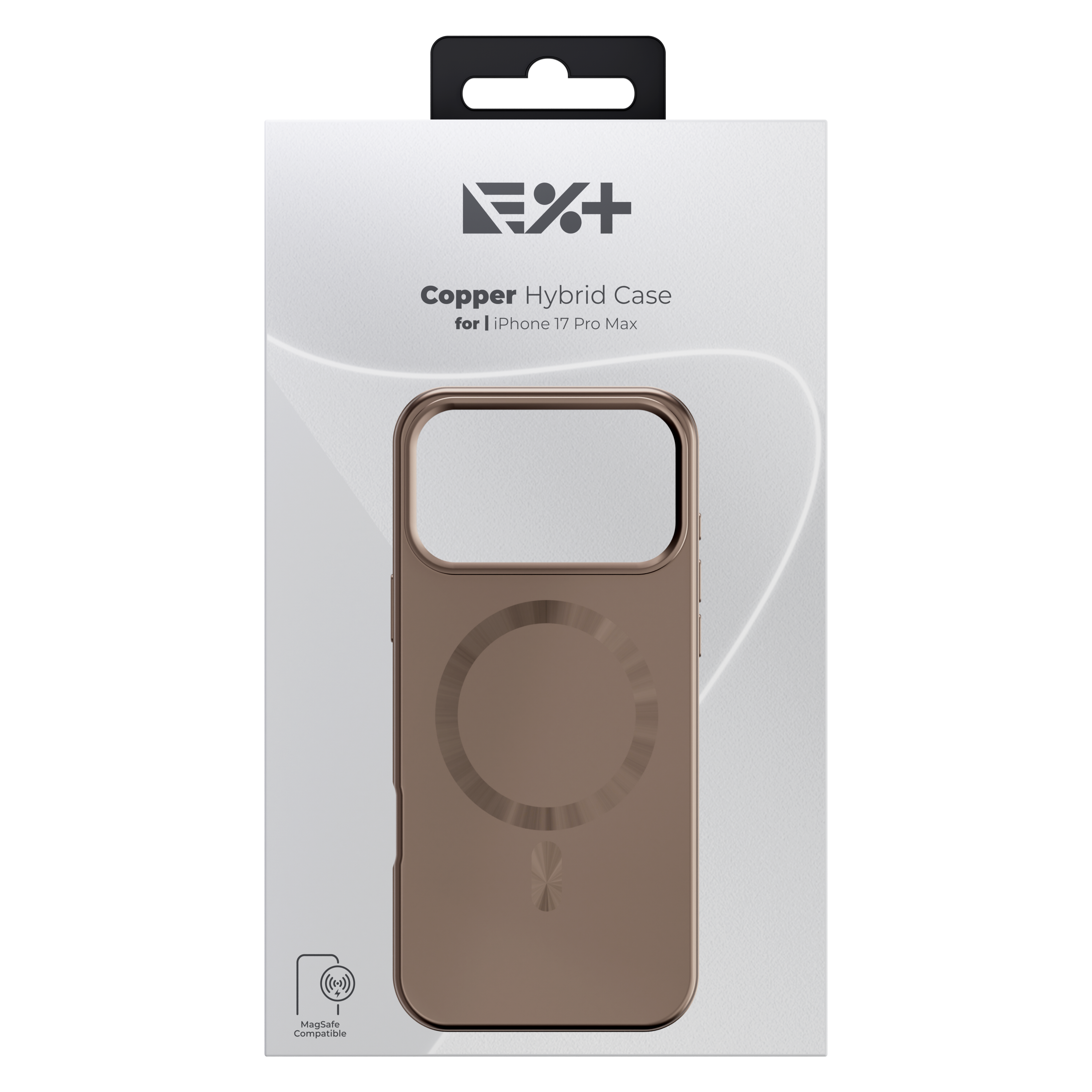 Husă de protecție NOA Hybrid compatibilă MagSafe pentru iPhone 17 Pro Max, Cupru