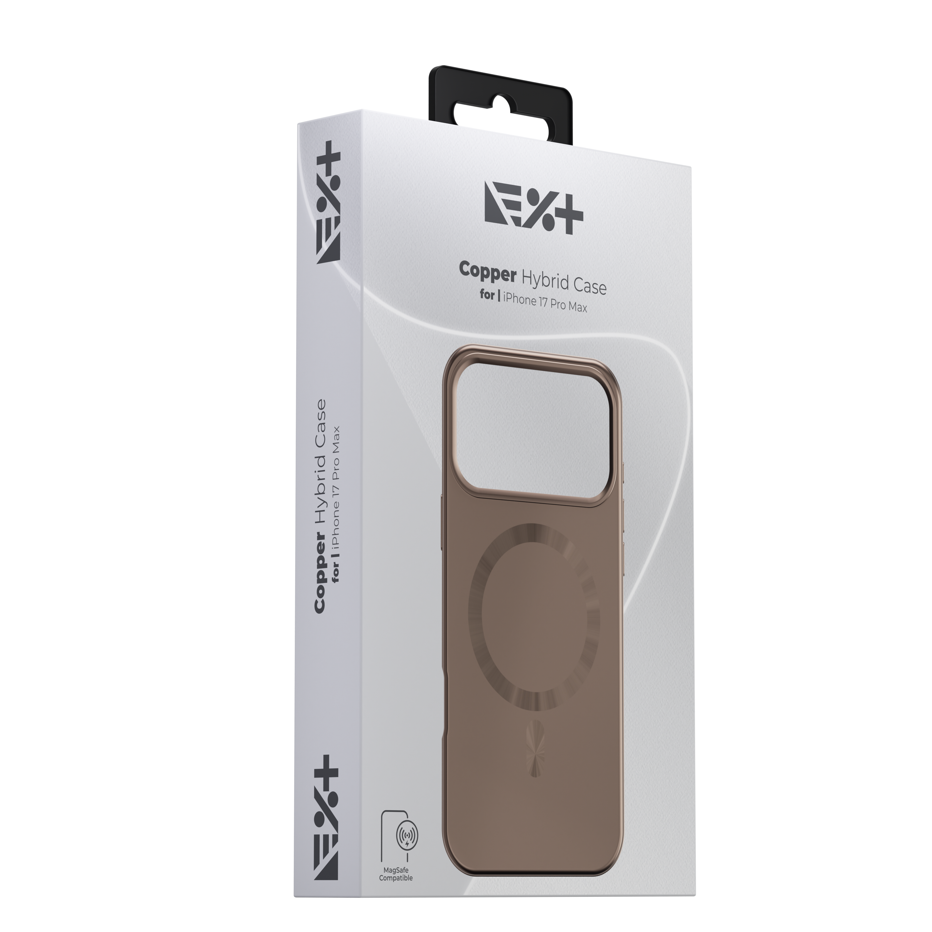 Husă de protecție NOA Hybrid compatibilă MagSafe pentru iPhone 17 Pro Max, Cupru