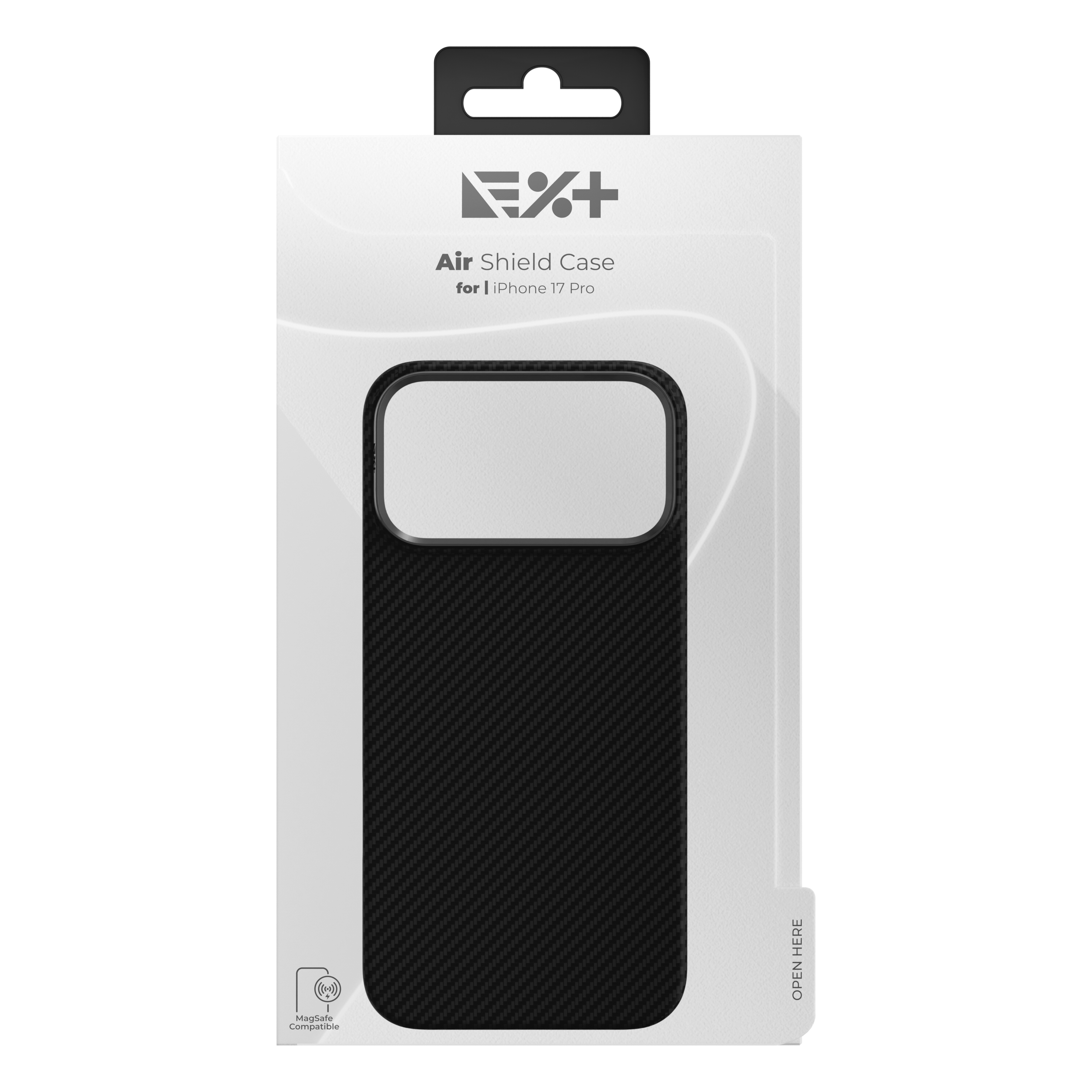Husa NOA AirShield Magnetica din Aramida pentru iPhone 17 Pro Max, Protectie avansata, MagSafe, Subtire, Neagra