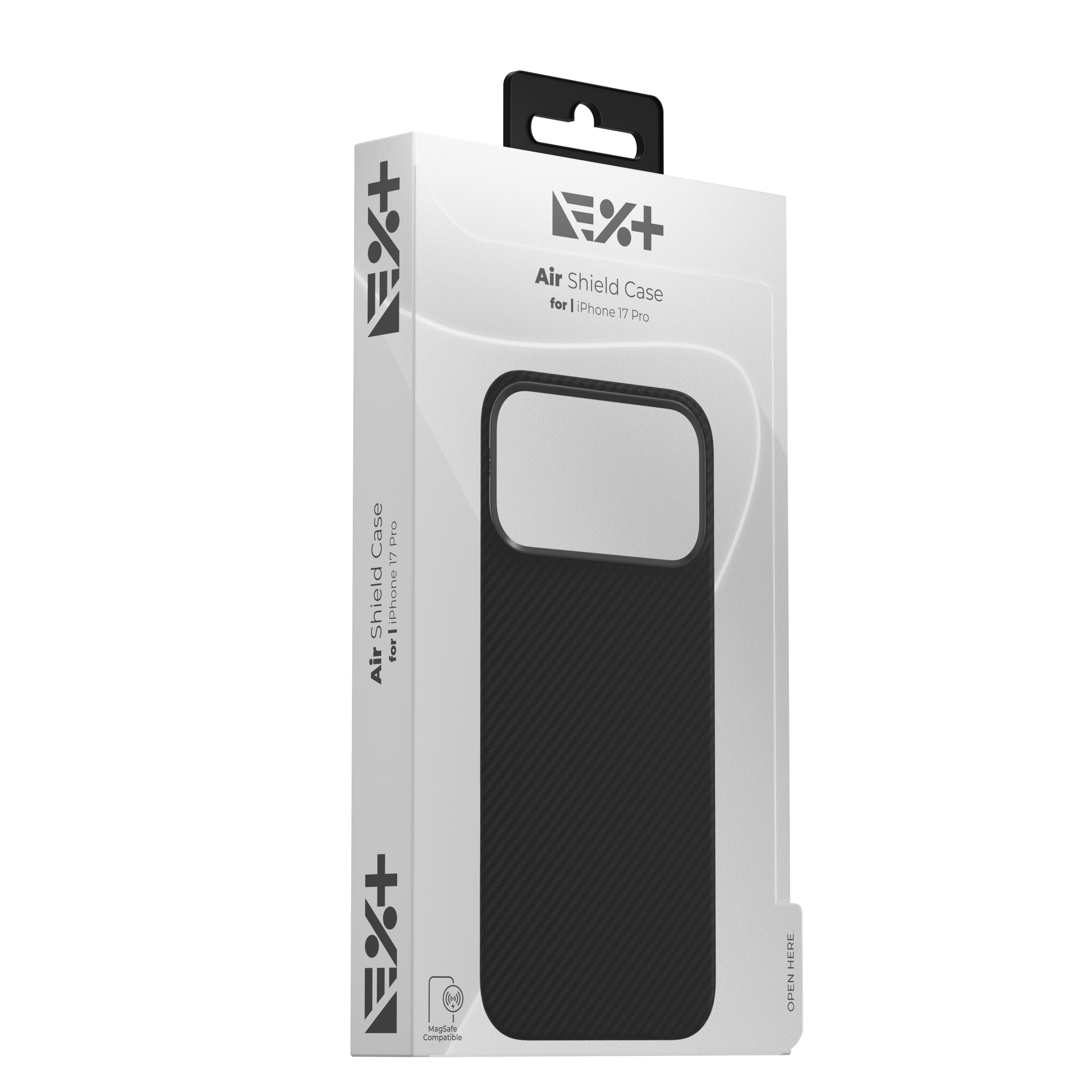 Husa NOA AirShield Magnetica din Aramida pentru iPhone 17 Pro Max, Protectie avansata, MagSafe, Subtire, Neagra
