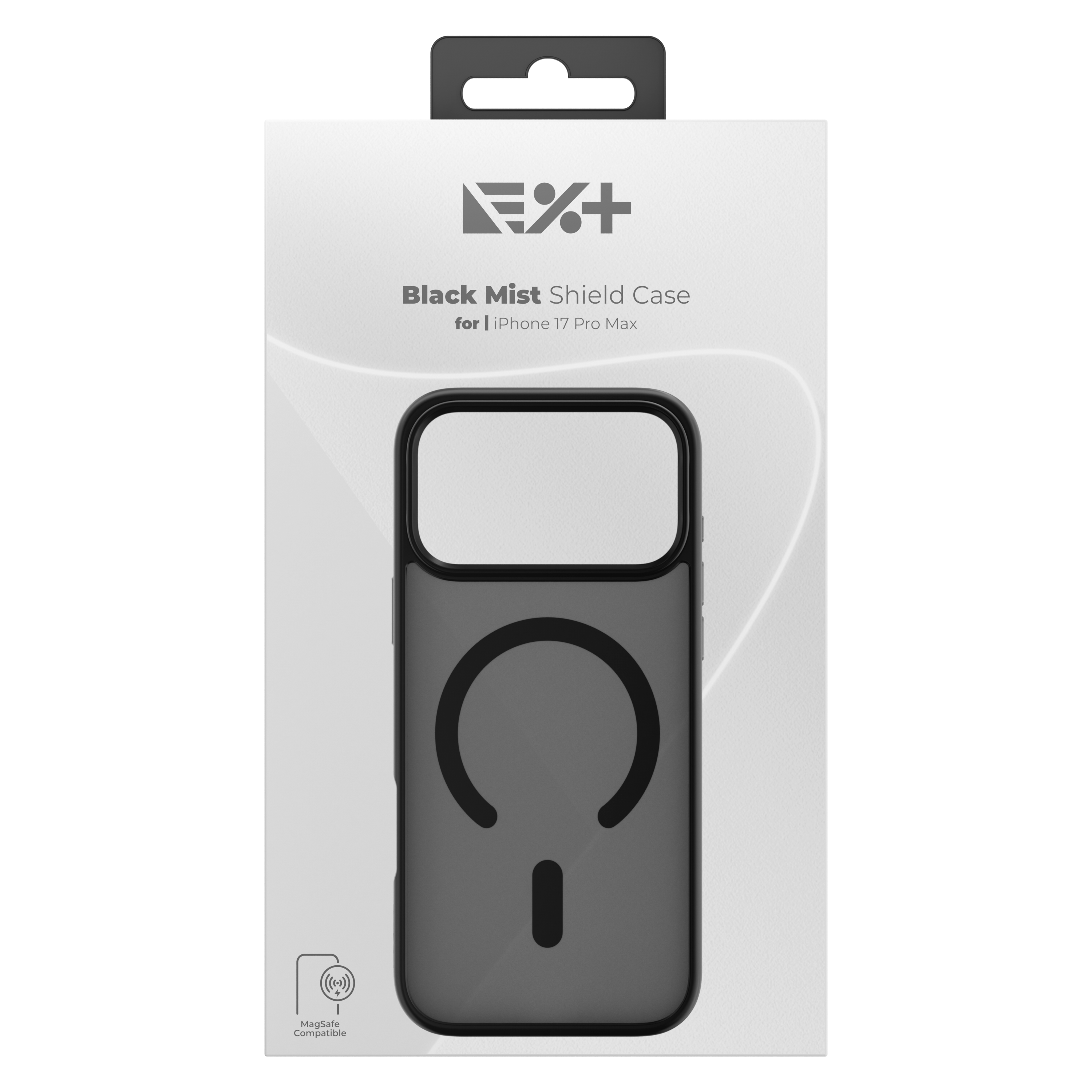 Husă de protecție NOA Mist Shield, compatibilă MagSafe, pentru iPhone 17 Pro Max, Negru
