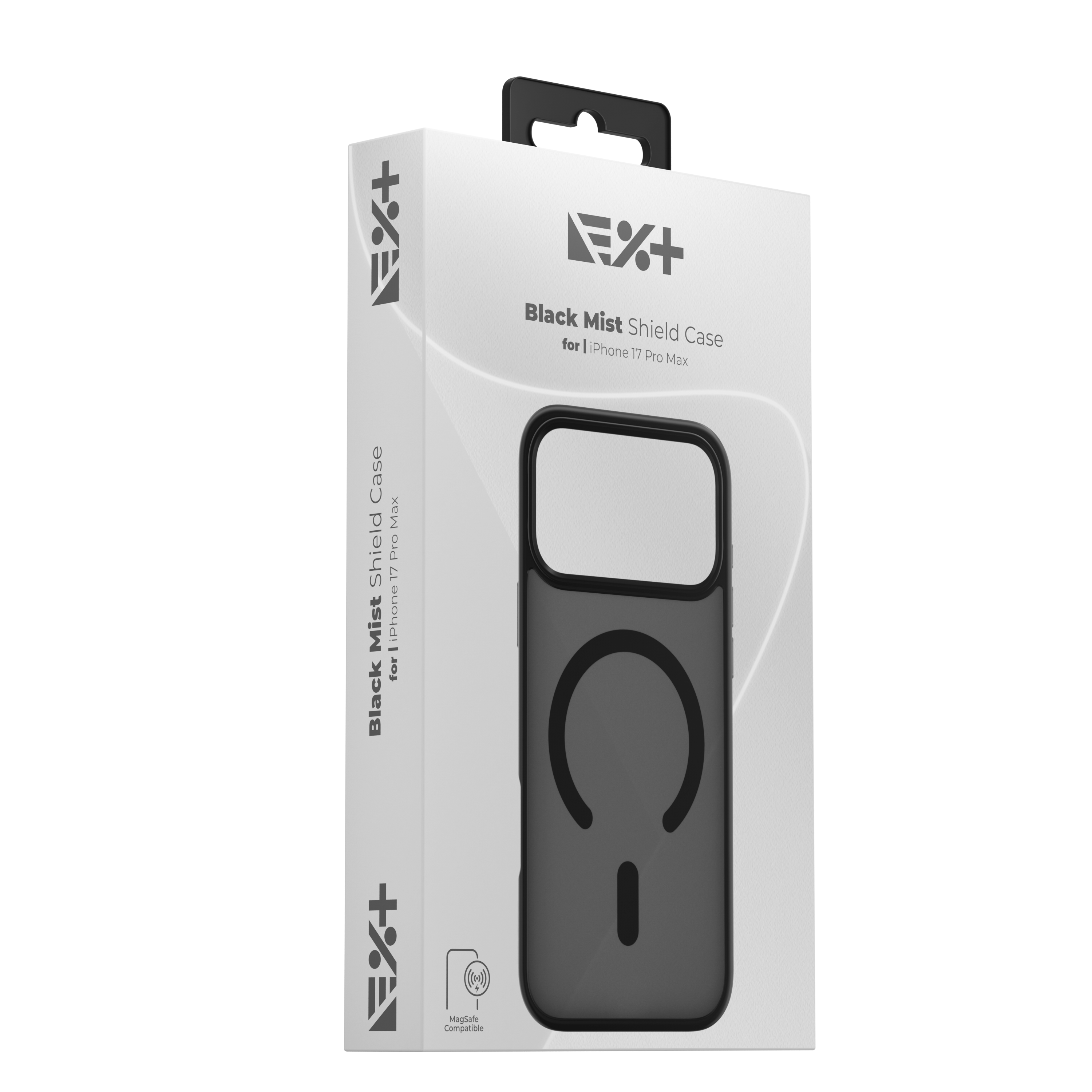 Husă de protecție NOA Mist Shield, compatibilă MagSafe, pentru iPhone 17 Pro Max, Negru