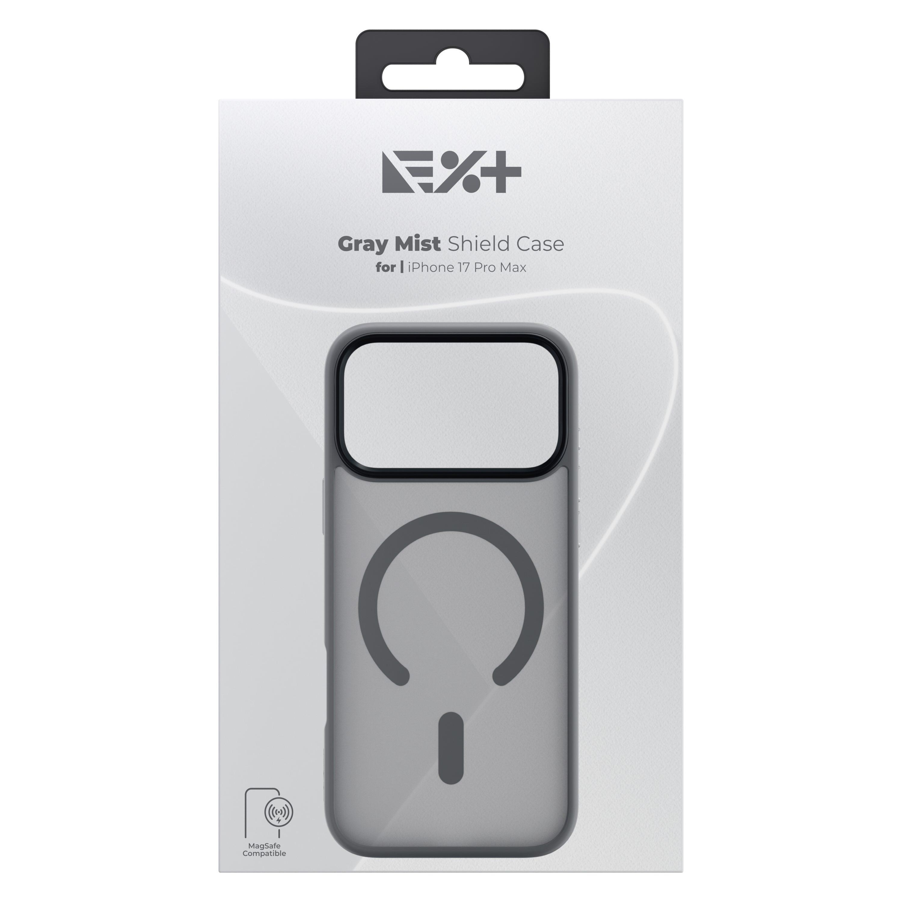 Husă de protecție NOA Mist Shield, compatibilă MagSafe, pentru iPhone 17 Pro Max, Gri