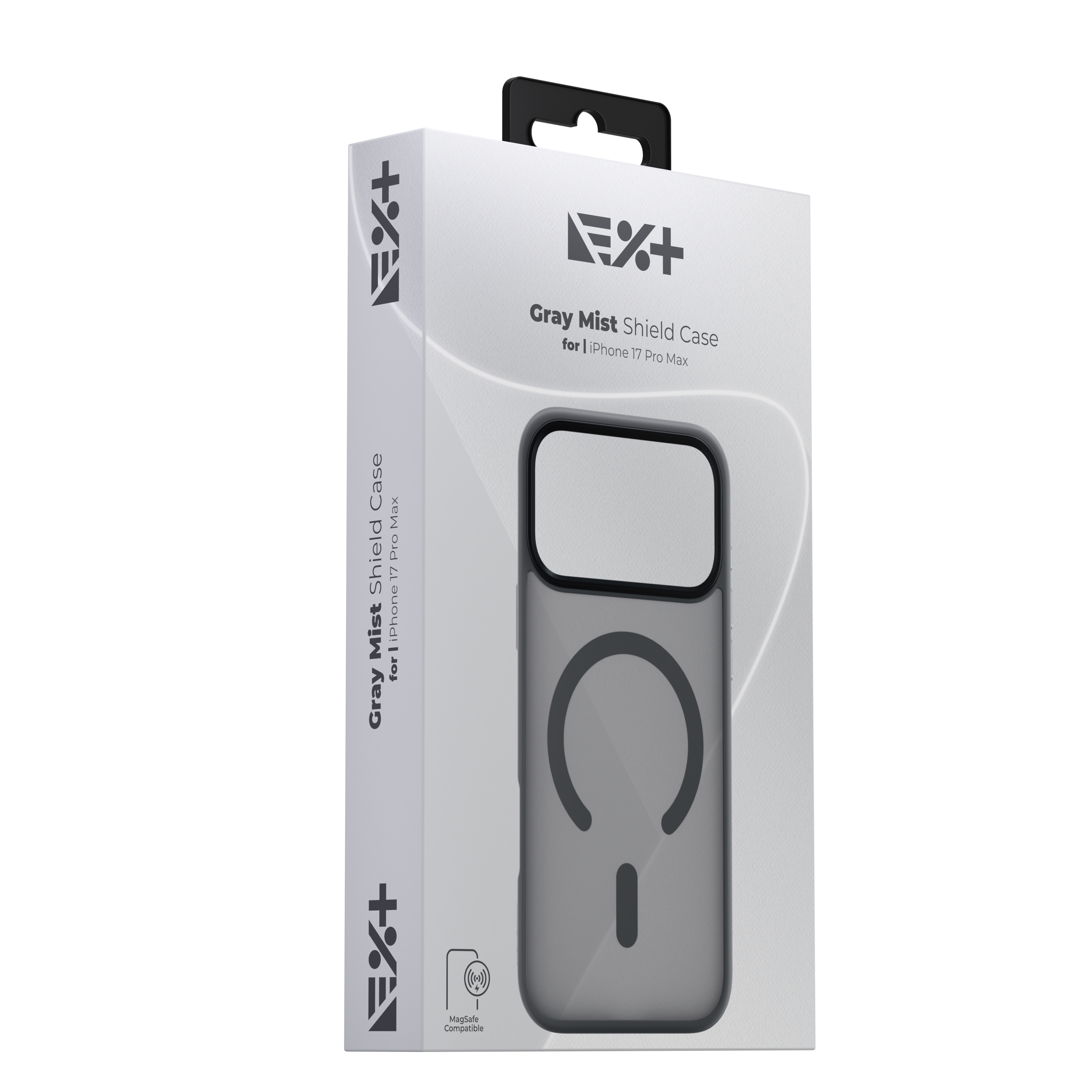 Husă de protecție NOA Mist Shield, compatibilă MagSafe, pentru iPhone 17 Pro Max, Gri