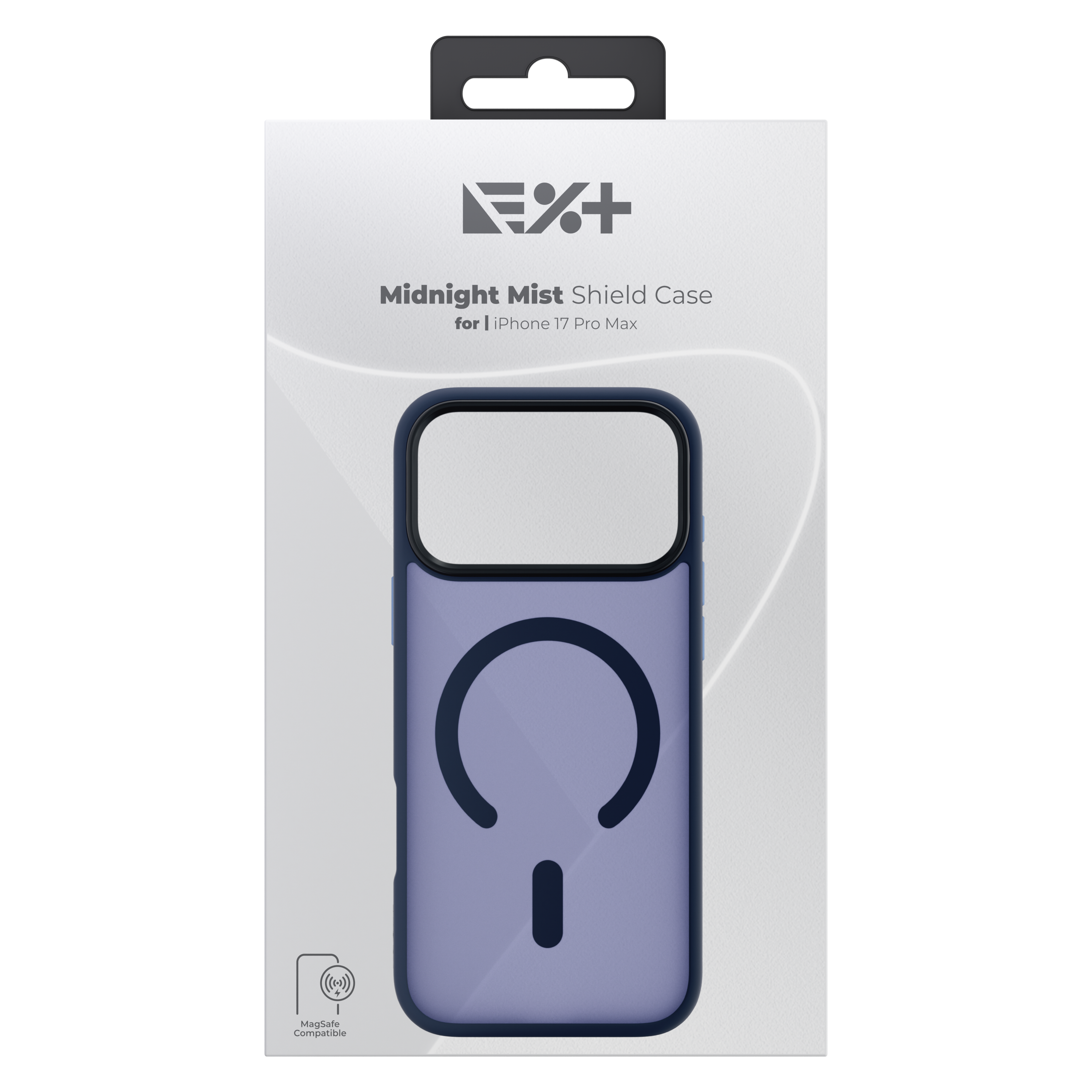 Husa de protecție NOA Mist Shield, compatibilă MagSafe, pentru iPhone 17 Pro Max, Midnight