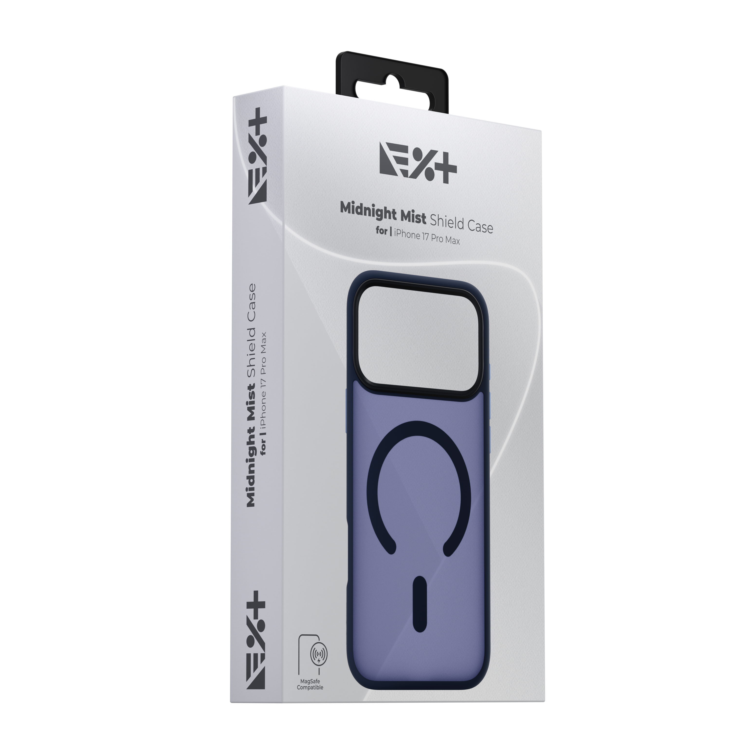 Husa de protecție NOA Mist Shield, compatibilă MagSafe, pentru iPhone 17 Pro Max, Midnight