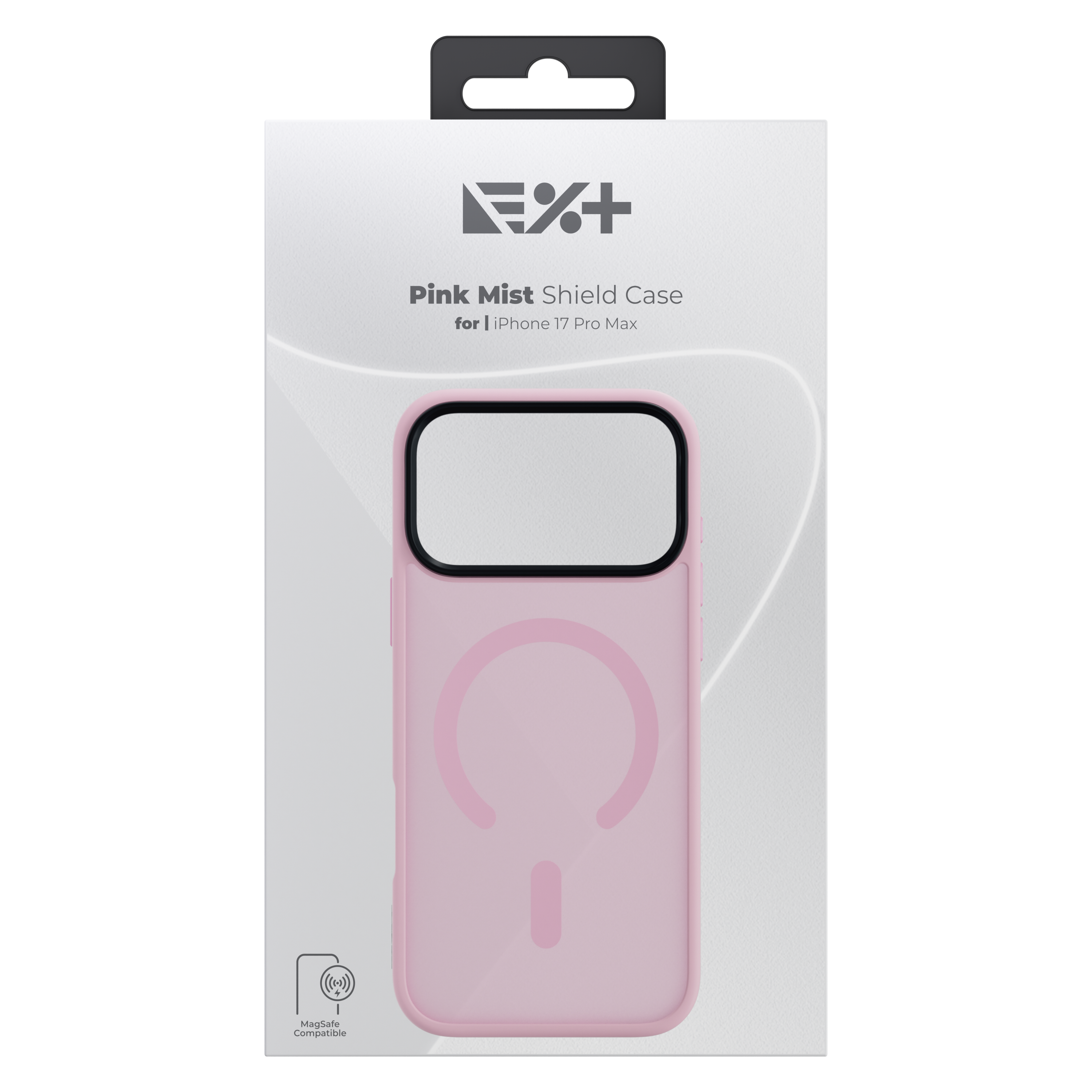 Husă de protecție NOA Mist Shield, compatibilă MagSafe, pentru iPhone 17 Pro Max, Roz