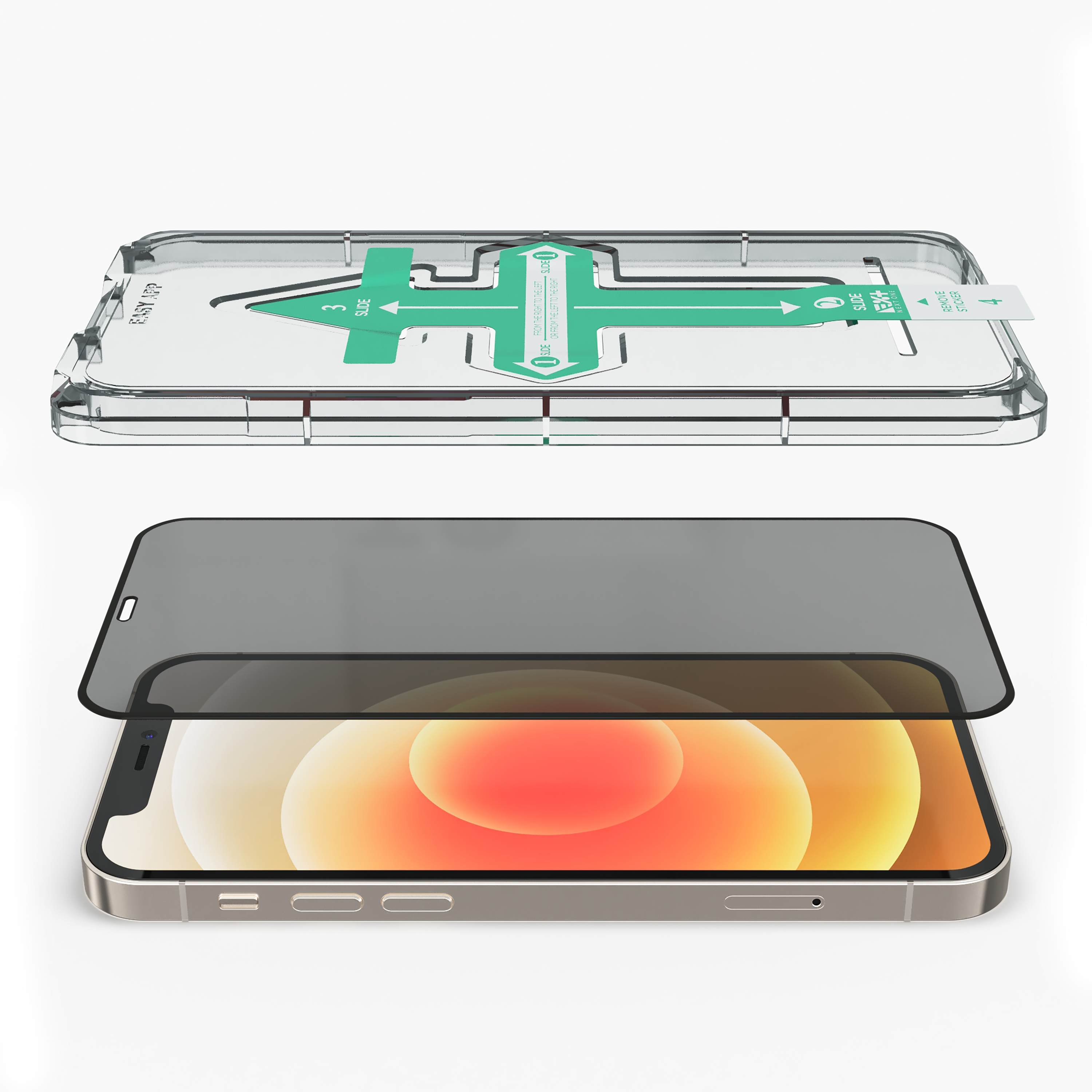 Folie de protecție pentru intimitate NOA Privacy Glass pentru iPhone 12/12 Pro