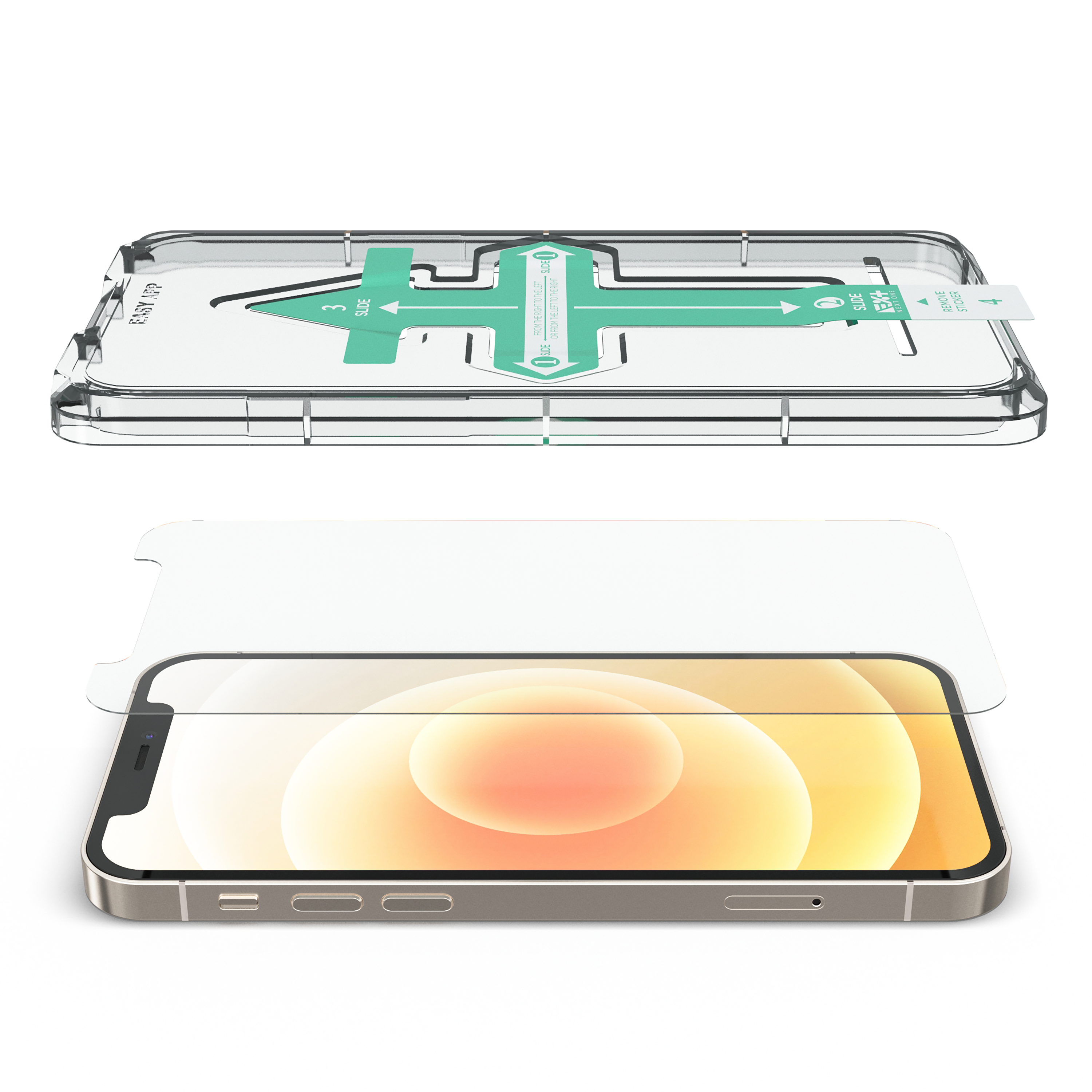 Folie de protecție din sticlă securizată NOA pentru iPhone 12/12 Pro
