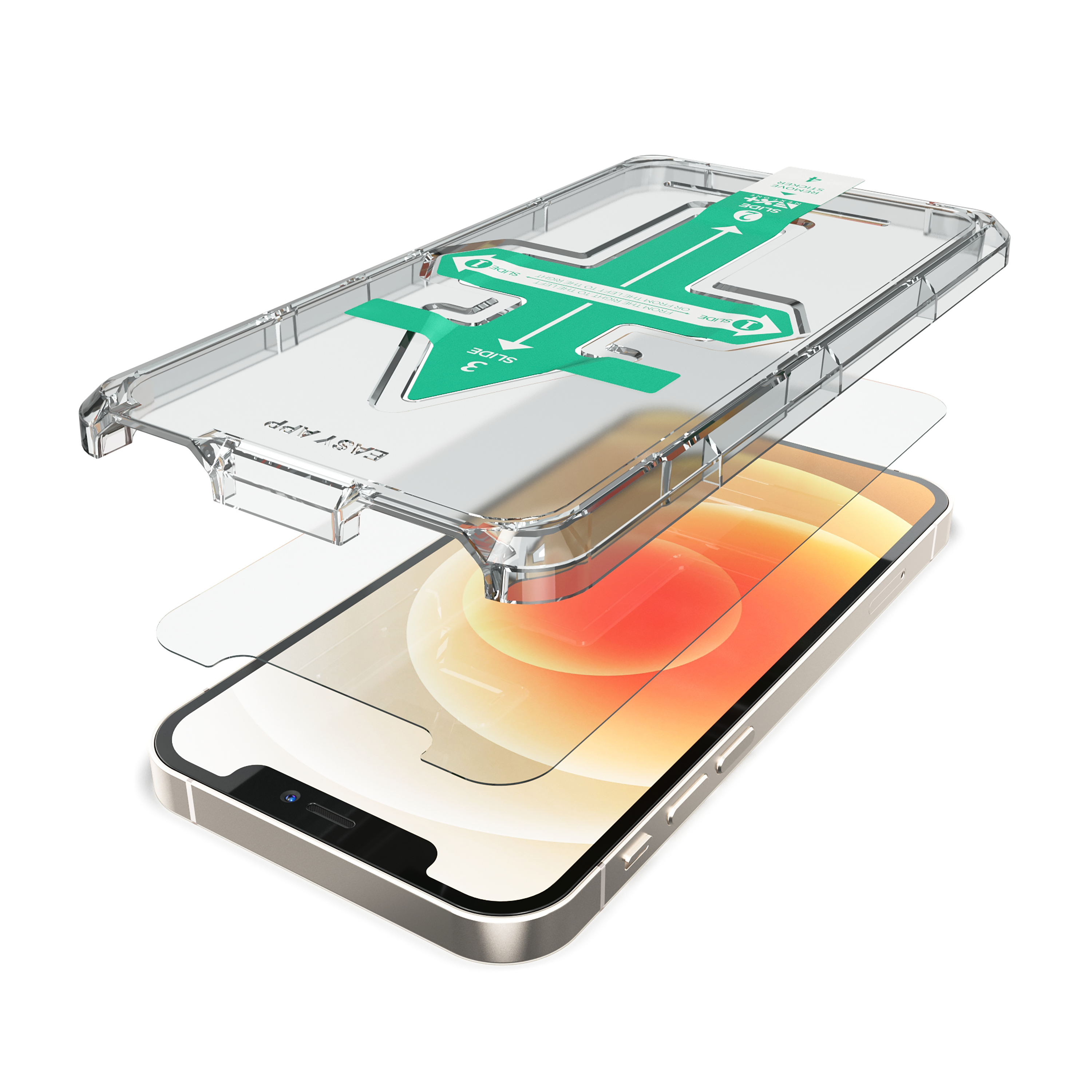 Folie de protecție din sticlă securizată NOA pentru iPhone 12/12 Pro