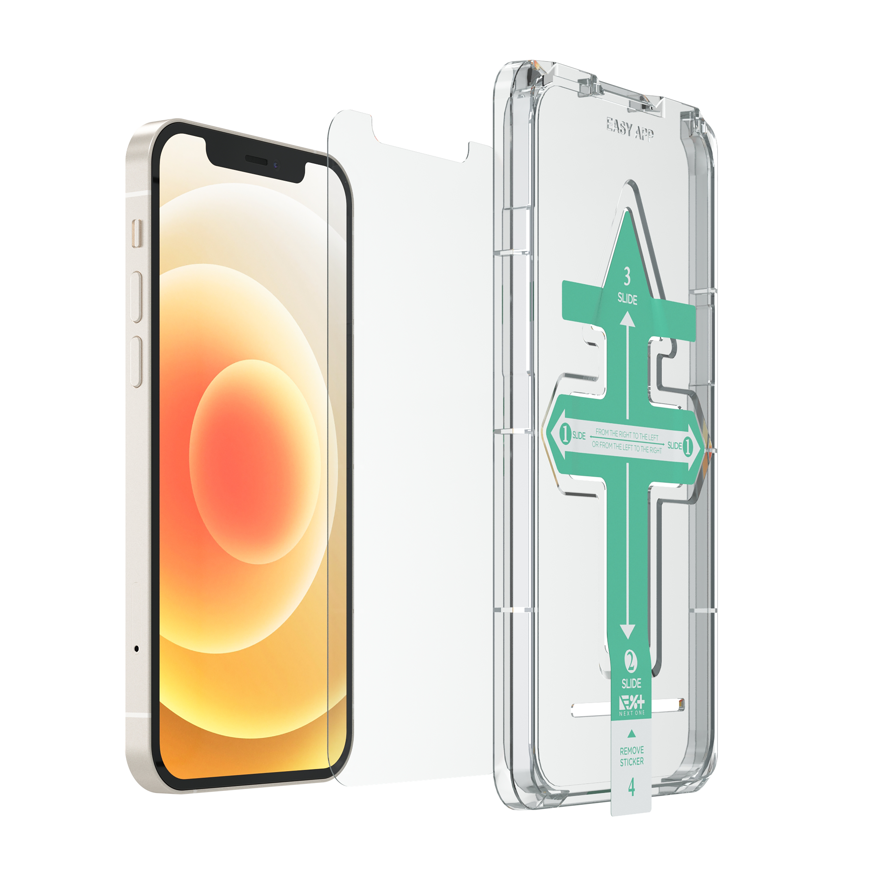 Folie de protecție din sticlă securizată NOA pentru iPhone 12/12 Pro