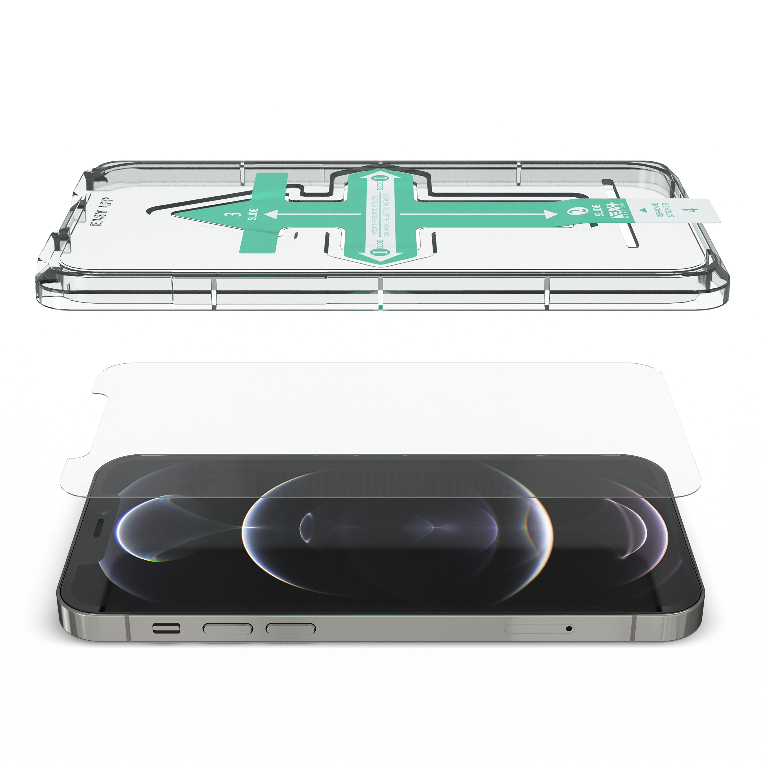 Folie de protecție din sticlă securizată NOA pentru iPhone 12 Pro Max