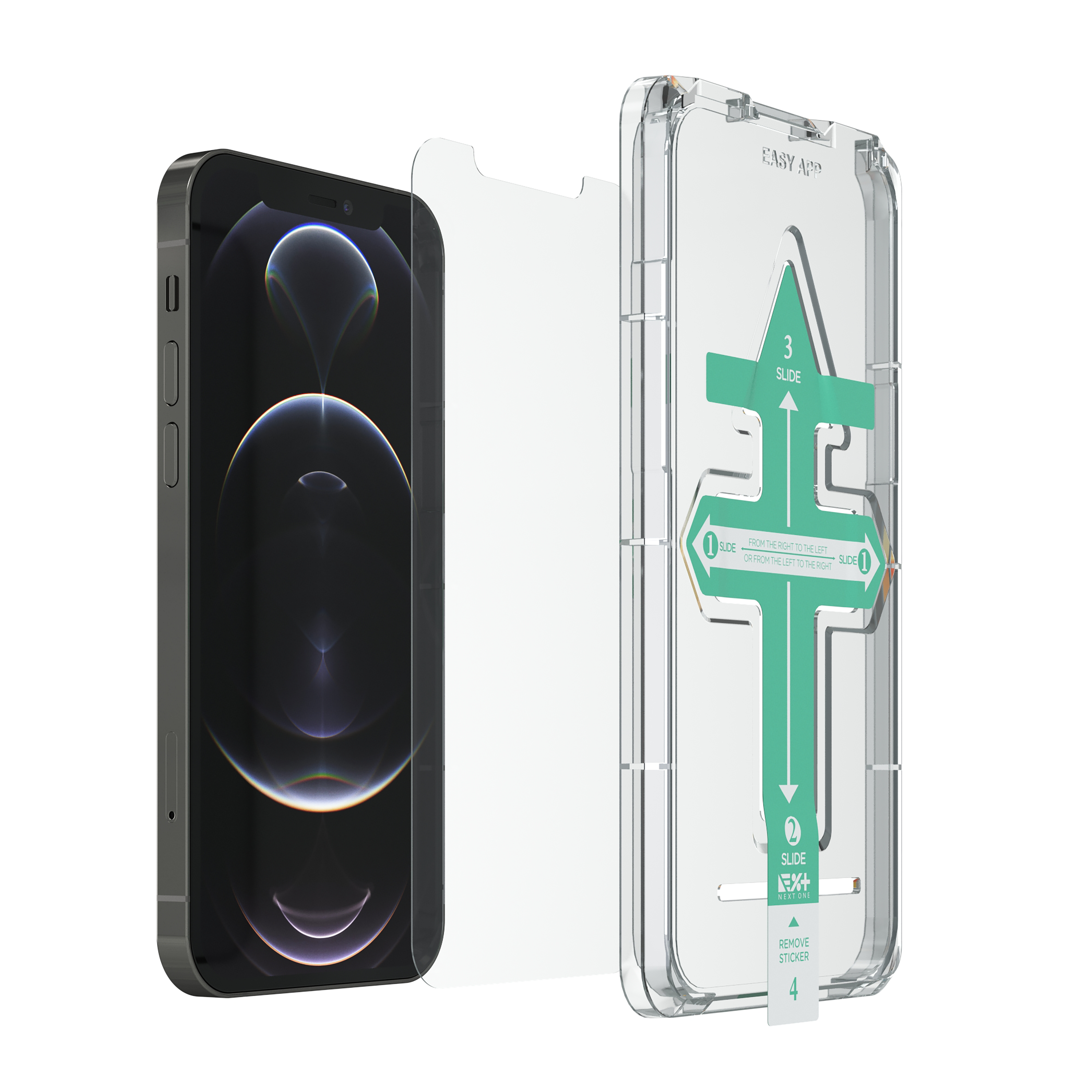 Folie de protecție din sticlă securizată NOA pentru iPhone 12 Pro Max