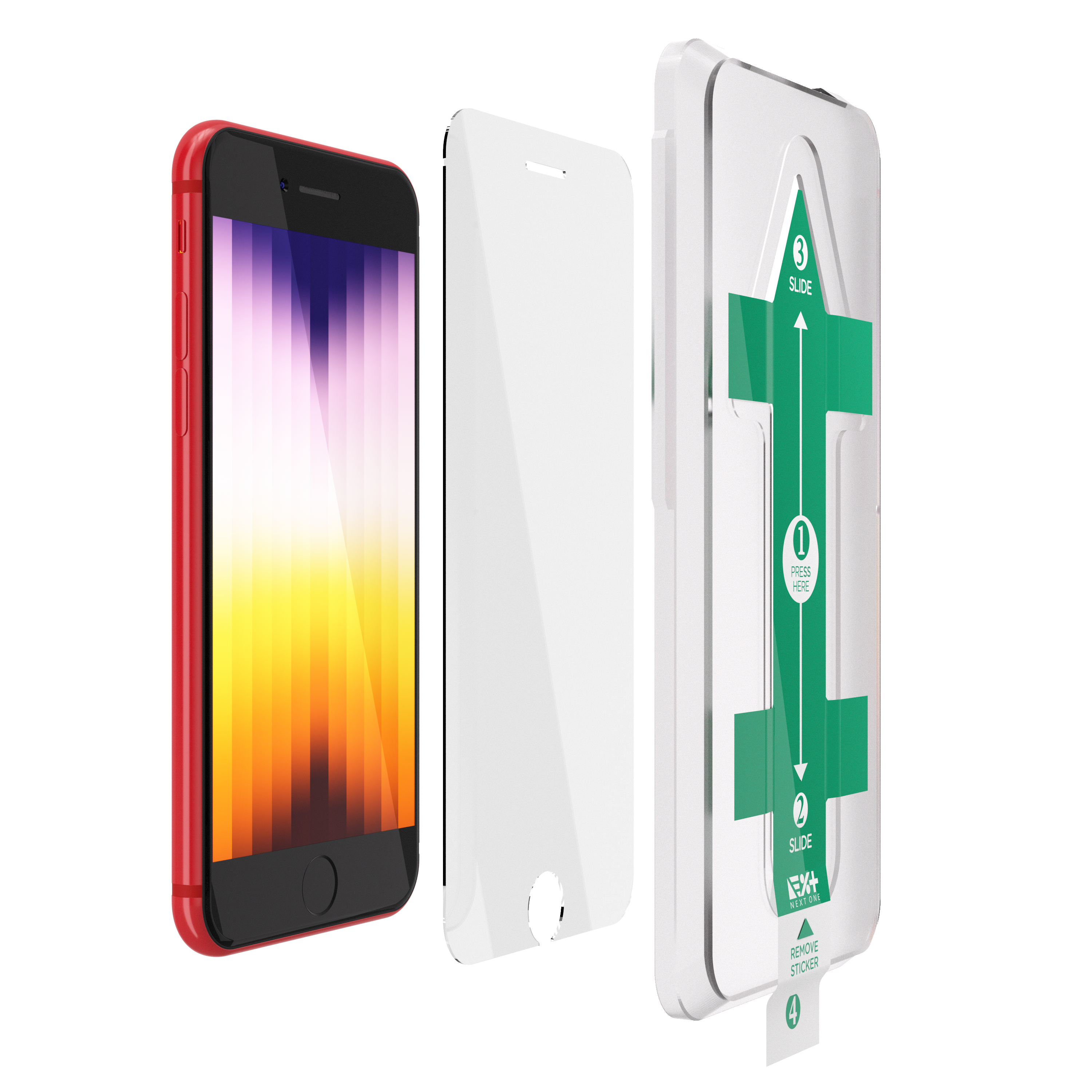 Folie din sticla 3D NOA pentru iPhone 7 Plus / 8 Plus