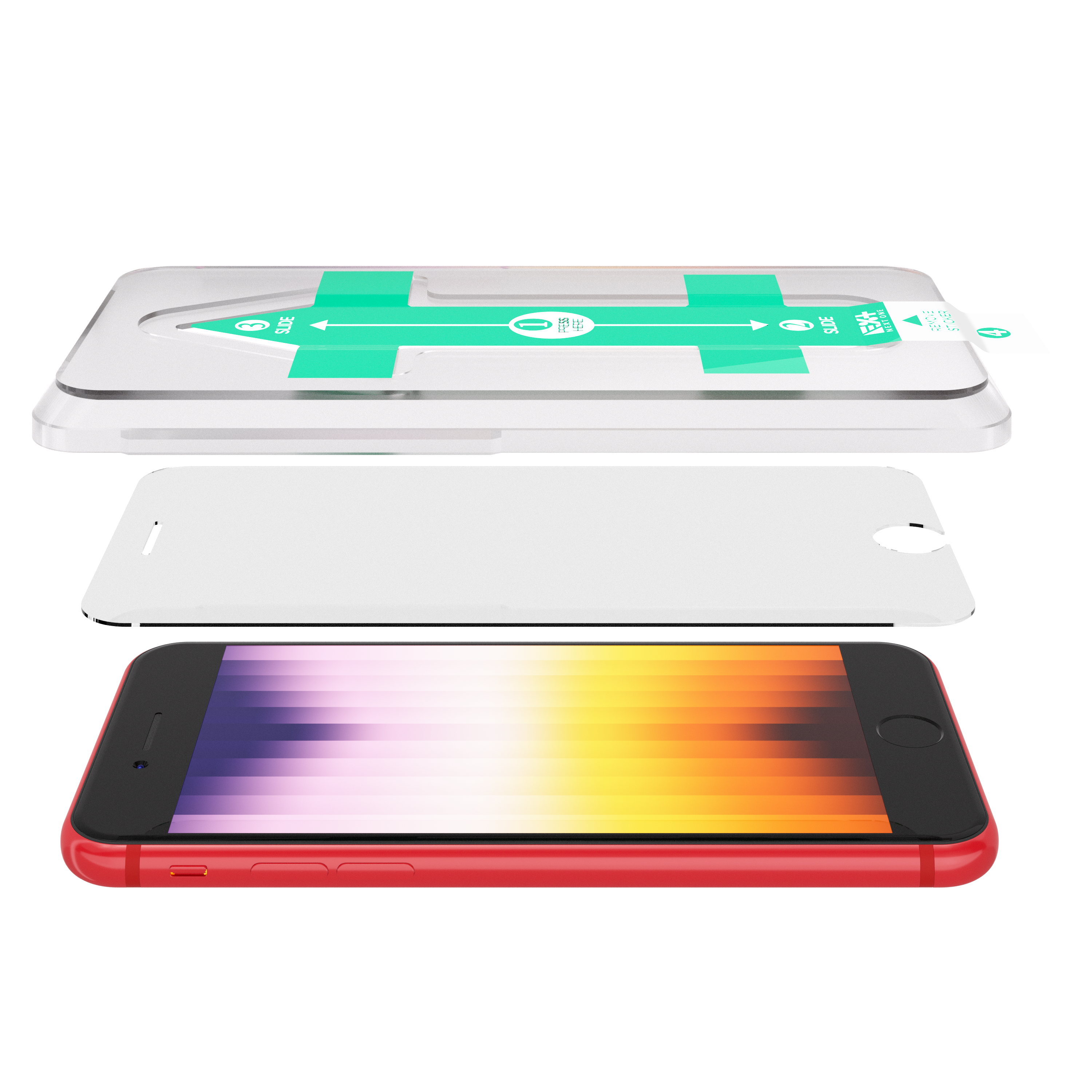 Folie din sticla 3D NOA pentru iPhone 7 Plus / 8 Plus