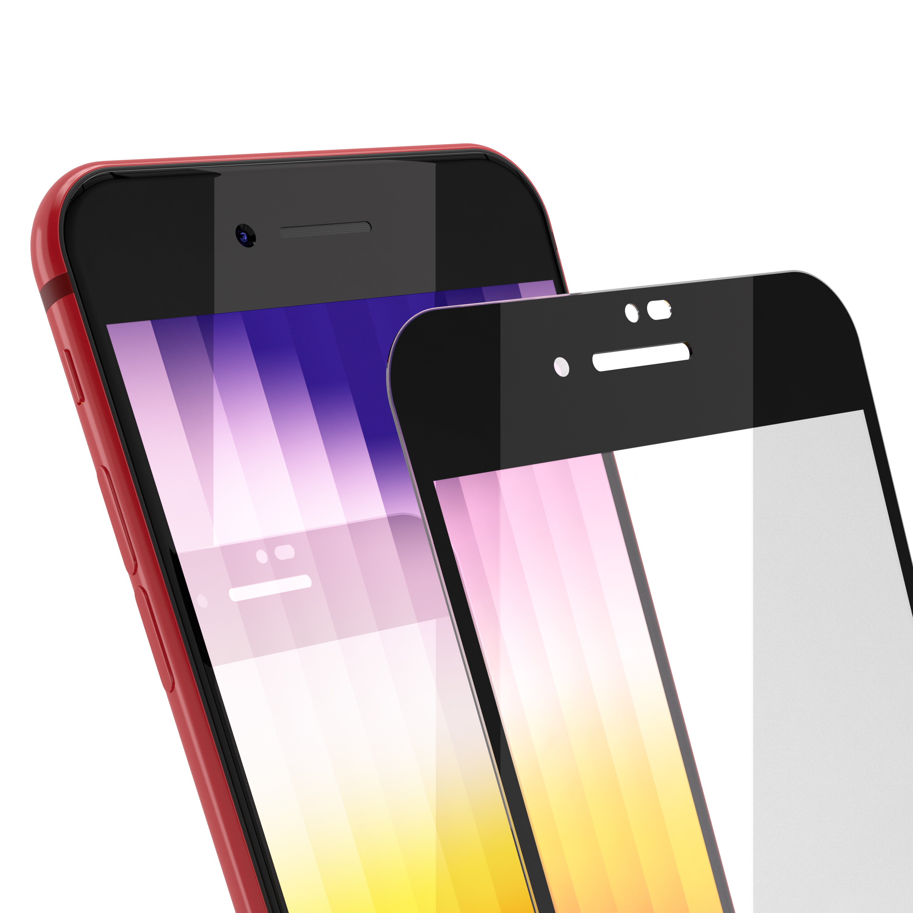 Folie din sticla 3D NOA pentru iPhone 7 Plus / 8 Plus