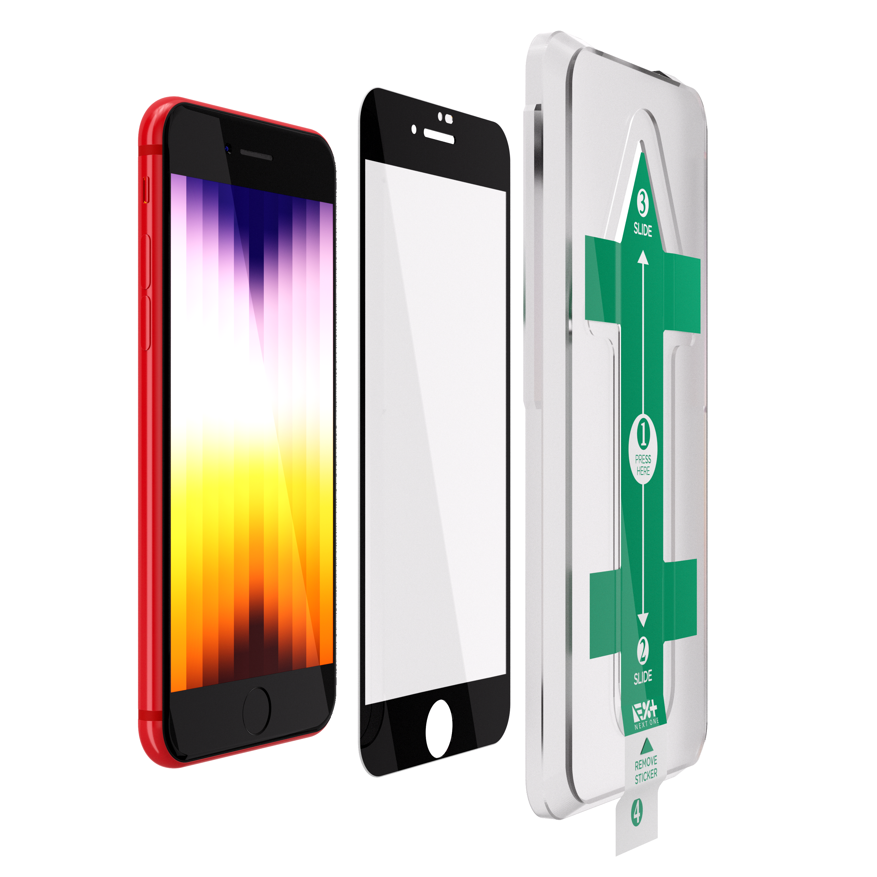 Folie din sticla 3D NOA pentru iPhone 7 Plus / 8 Plus