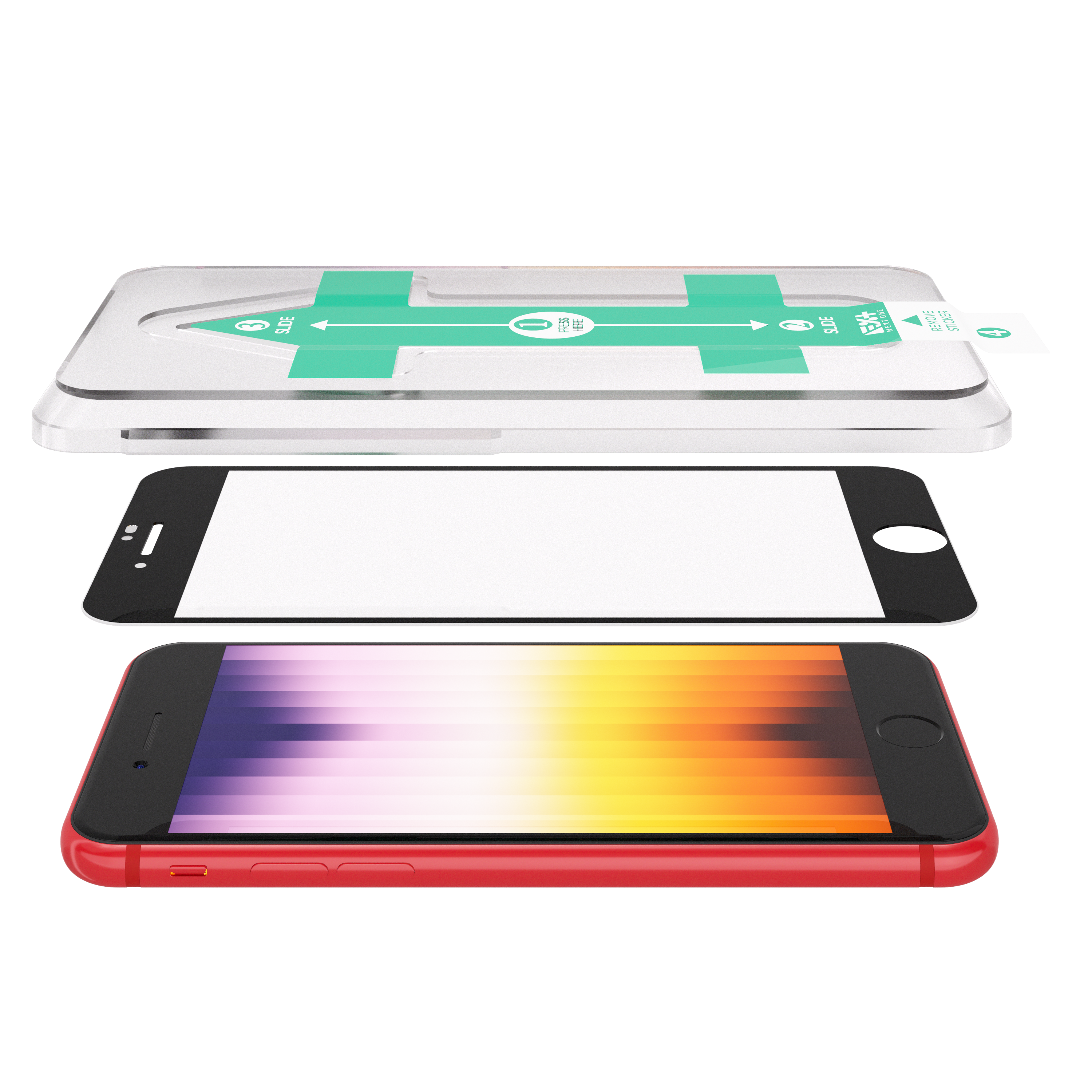 Folie din sticla 3D NOA pentru iPhone 7 Plus / 8 Plus