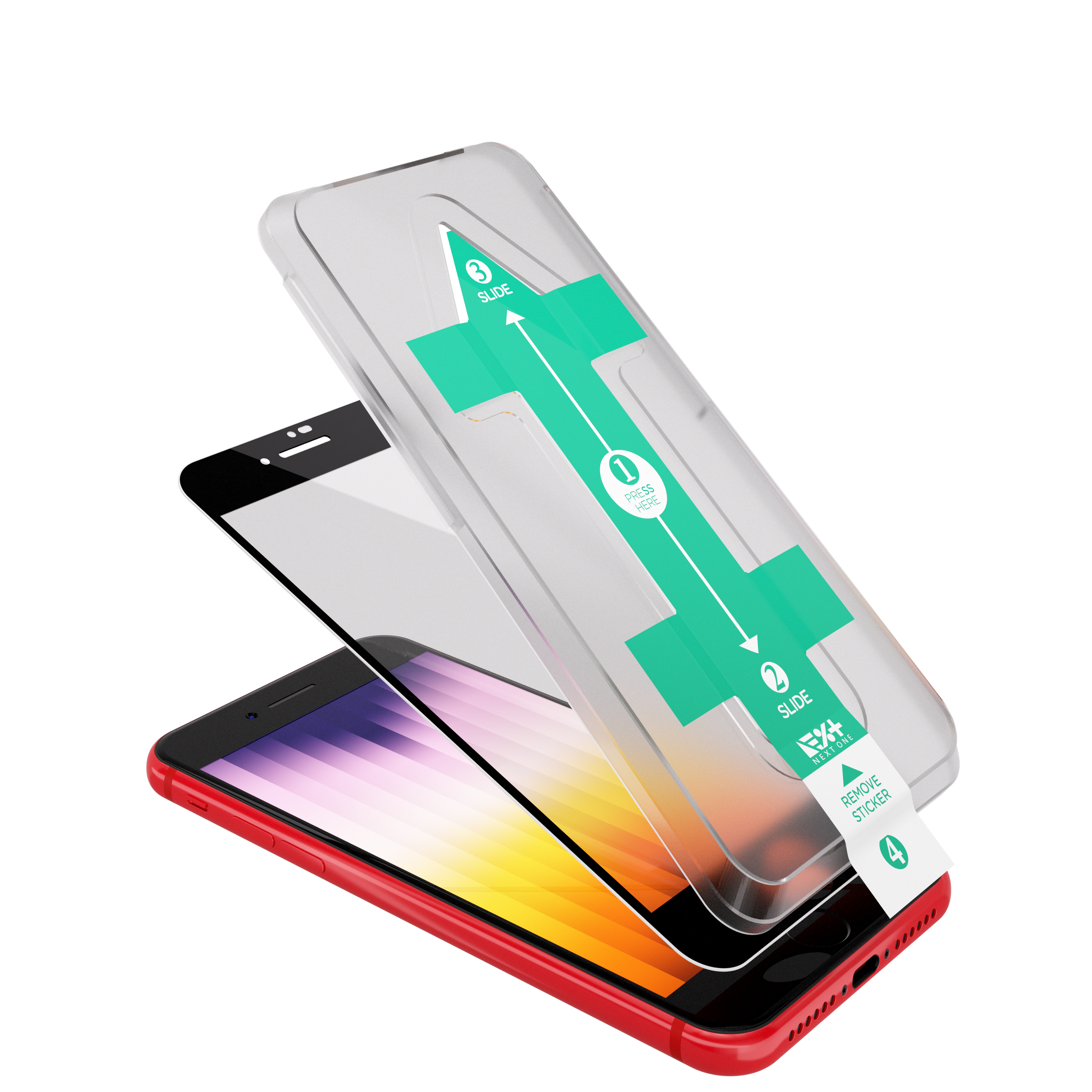 Folie din sticla 3D NOA pentru iPhone 7 Plus / 8 Plus