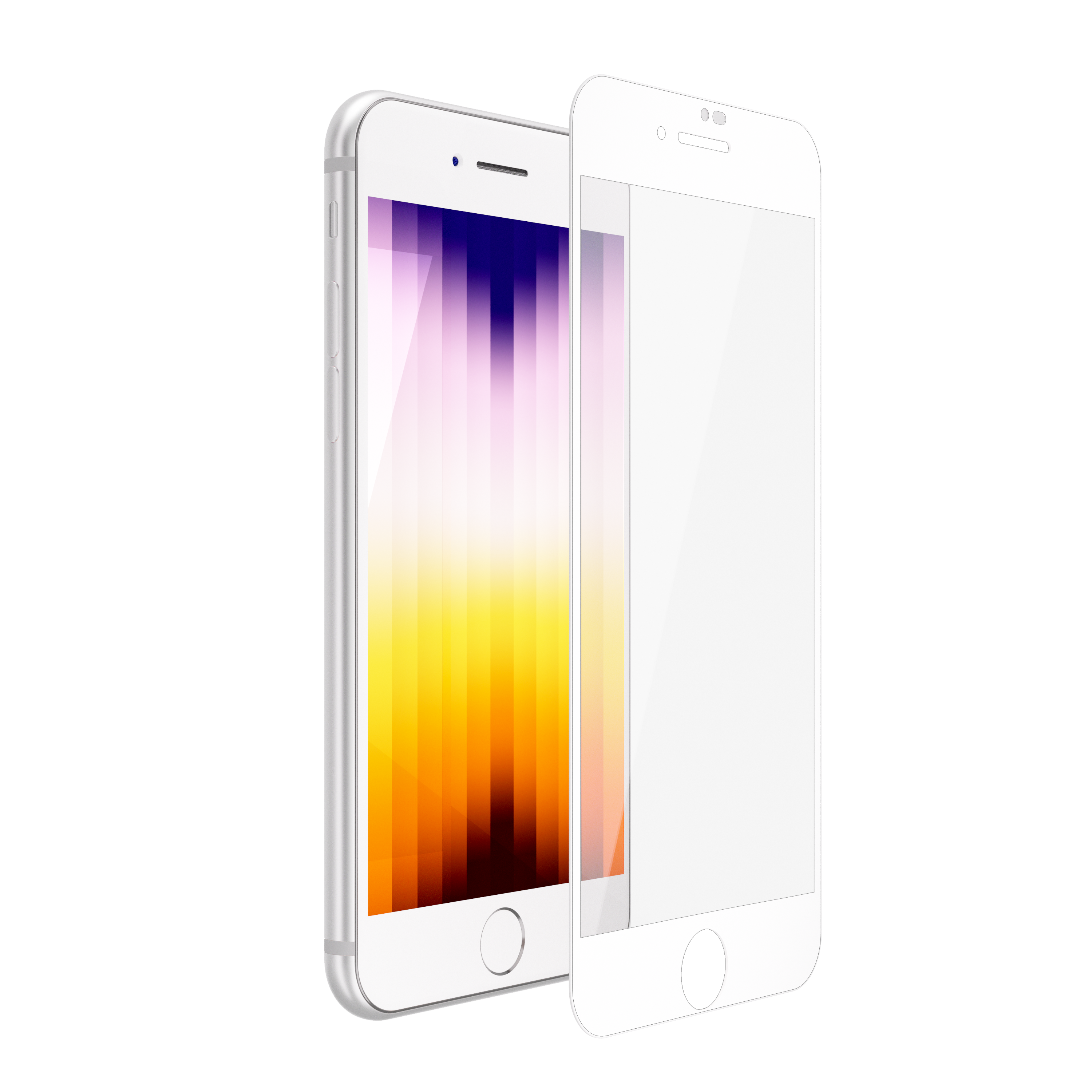 Folie din sticla 3D NOA pentru iPhone 7 Plus / 8 Plus